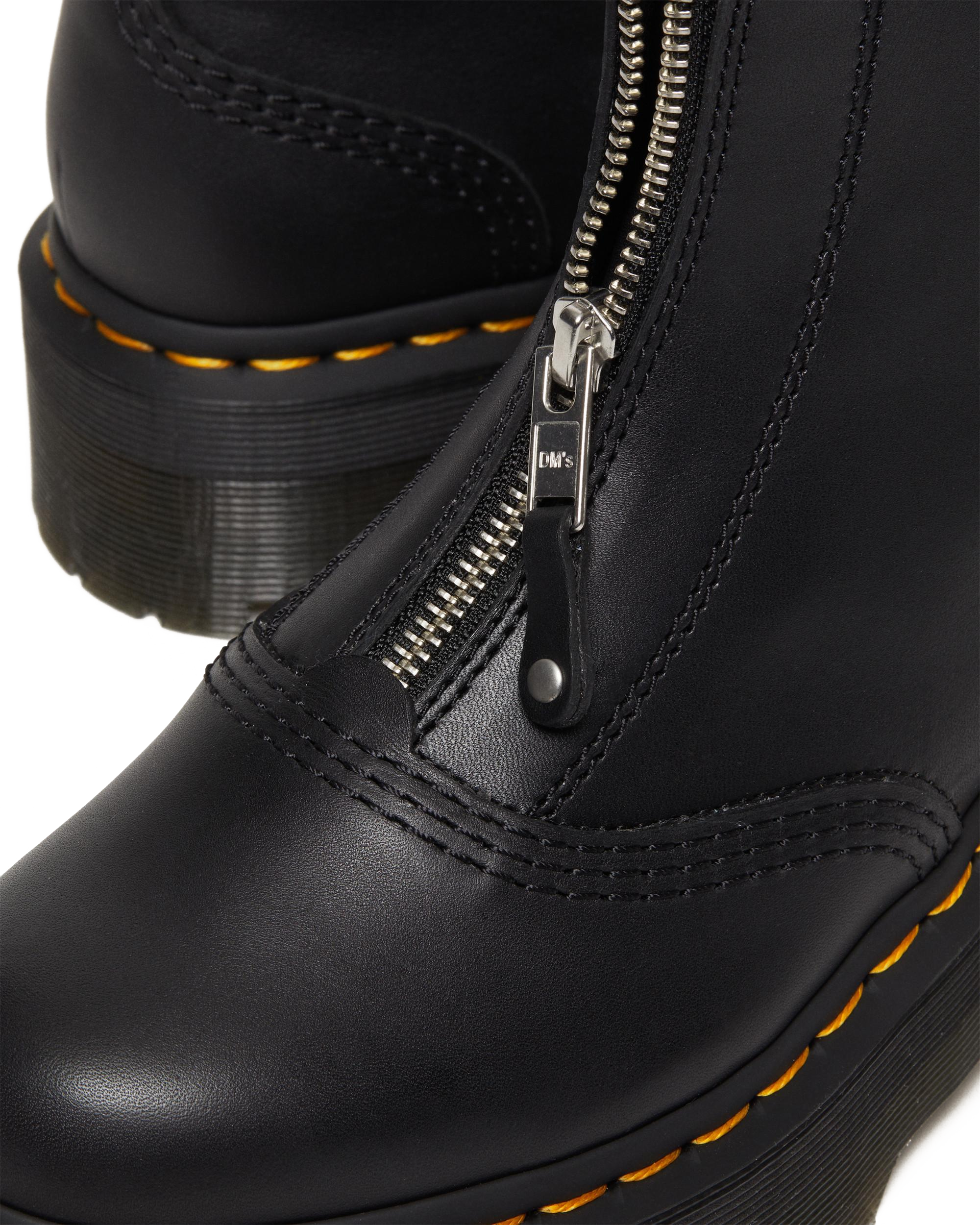 Jetta Zipped Sendal Leather Platform Boots