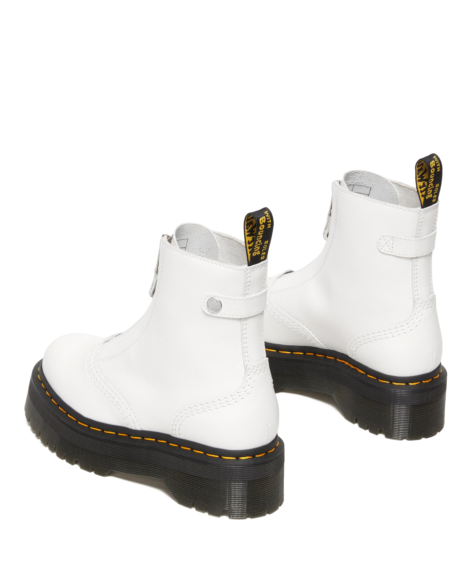 Jetta Zipped Sendal Leather Platform Boots