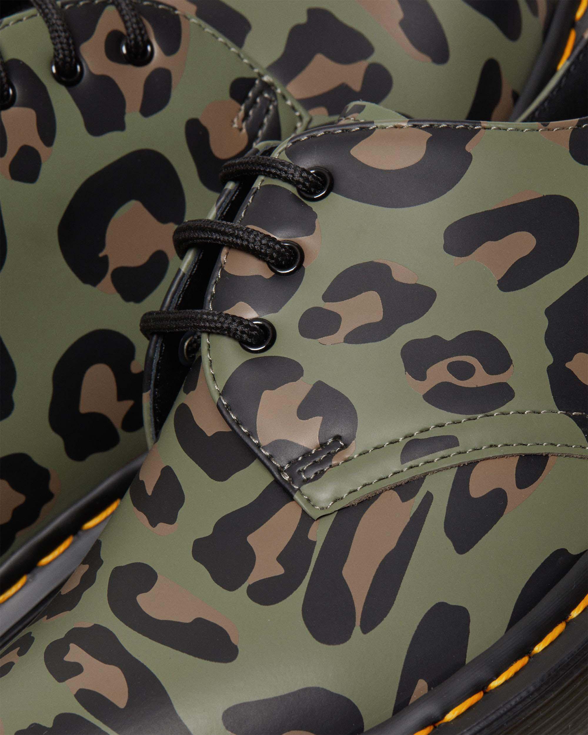 1461 Distorted Leopard Print Oxford Shoes