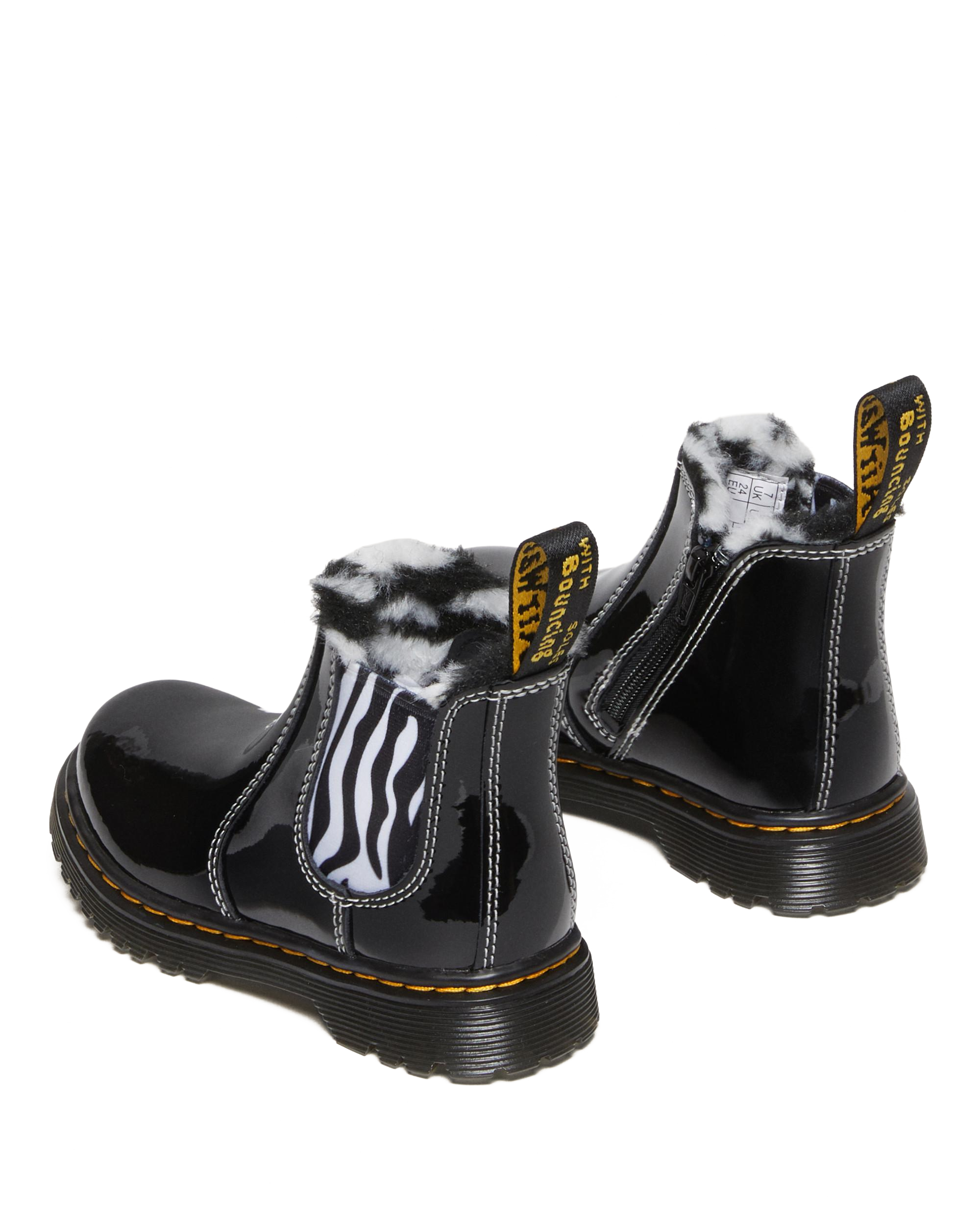Toddler 2976 Leonore Patent Leather Chelsea Boots