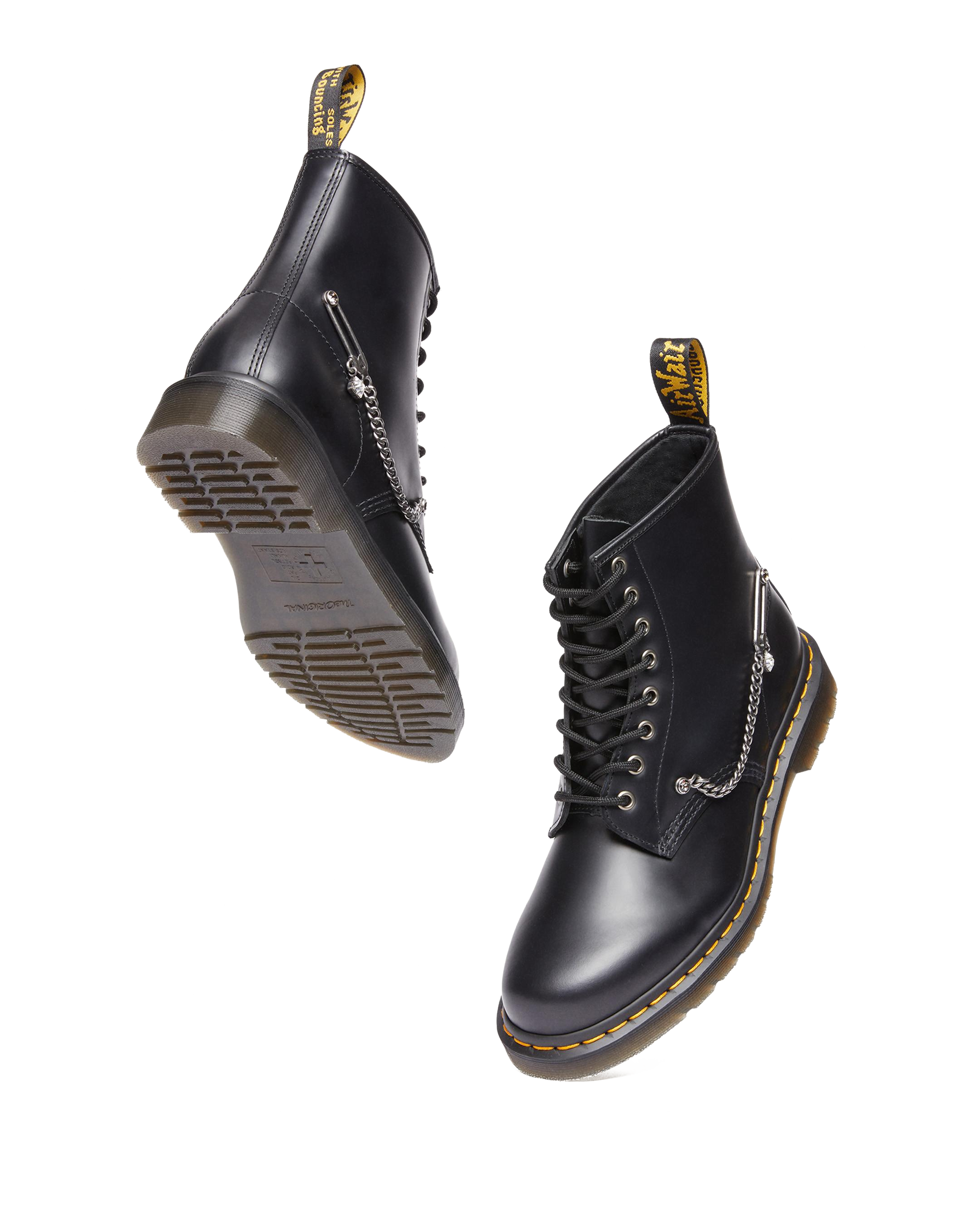 1460 Swarovski Leather Lace Up Boots