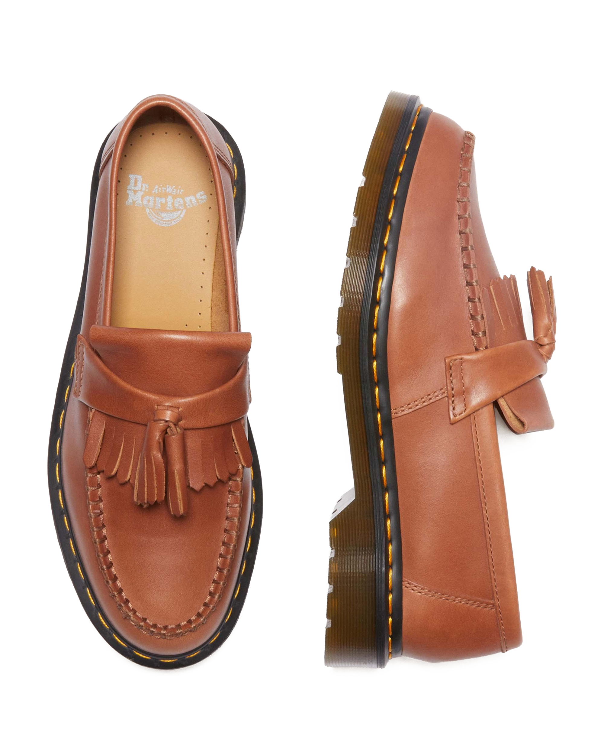 Adrian Carrara Leather Tassel Loafers