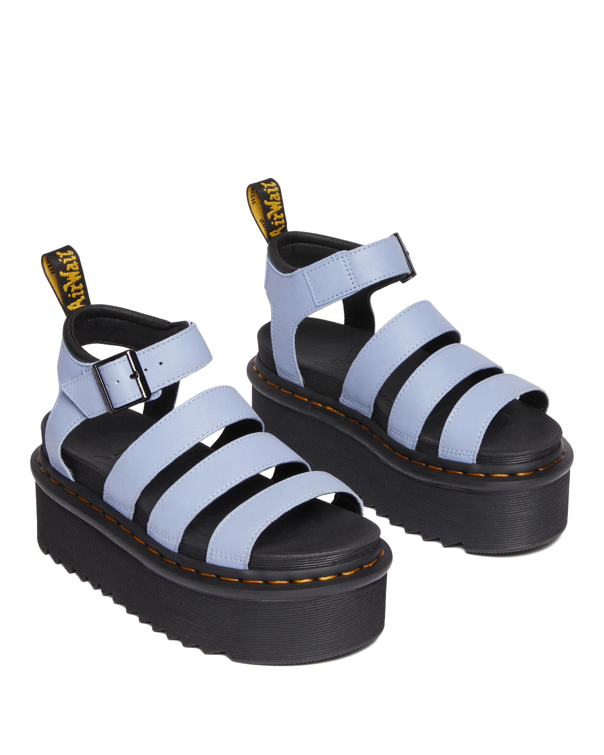 Blaire Pisa Leather Platform Strap Sandals