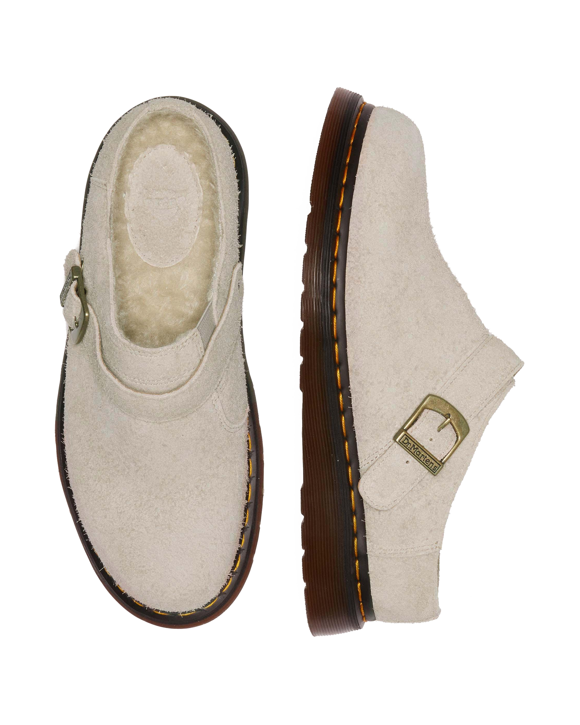 Isham Faux Shearling Lined Suede Slingback Mules