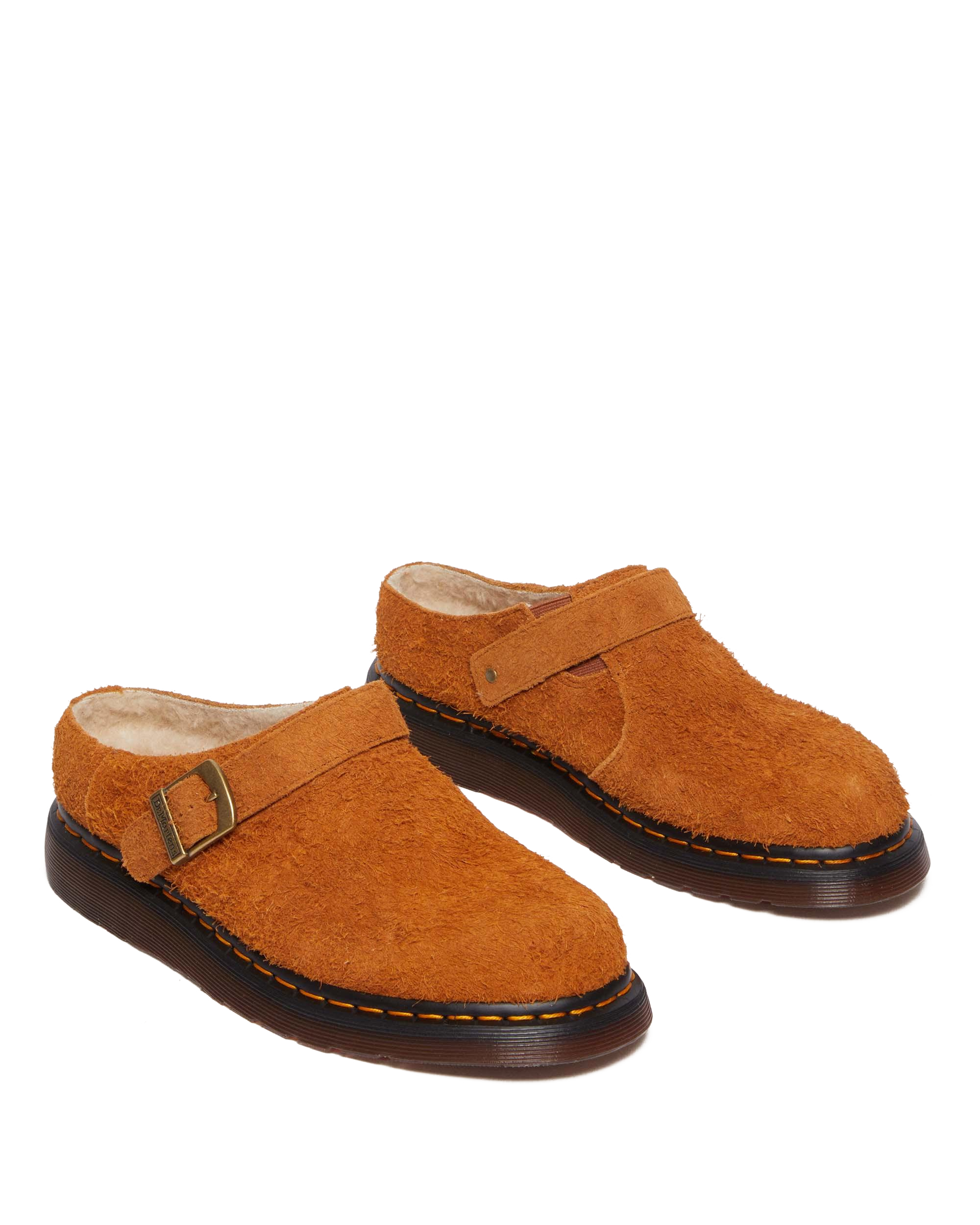 Isham Faux Shearling Lined Suede Slingback Mules