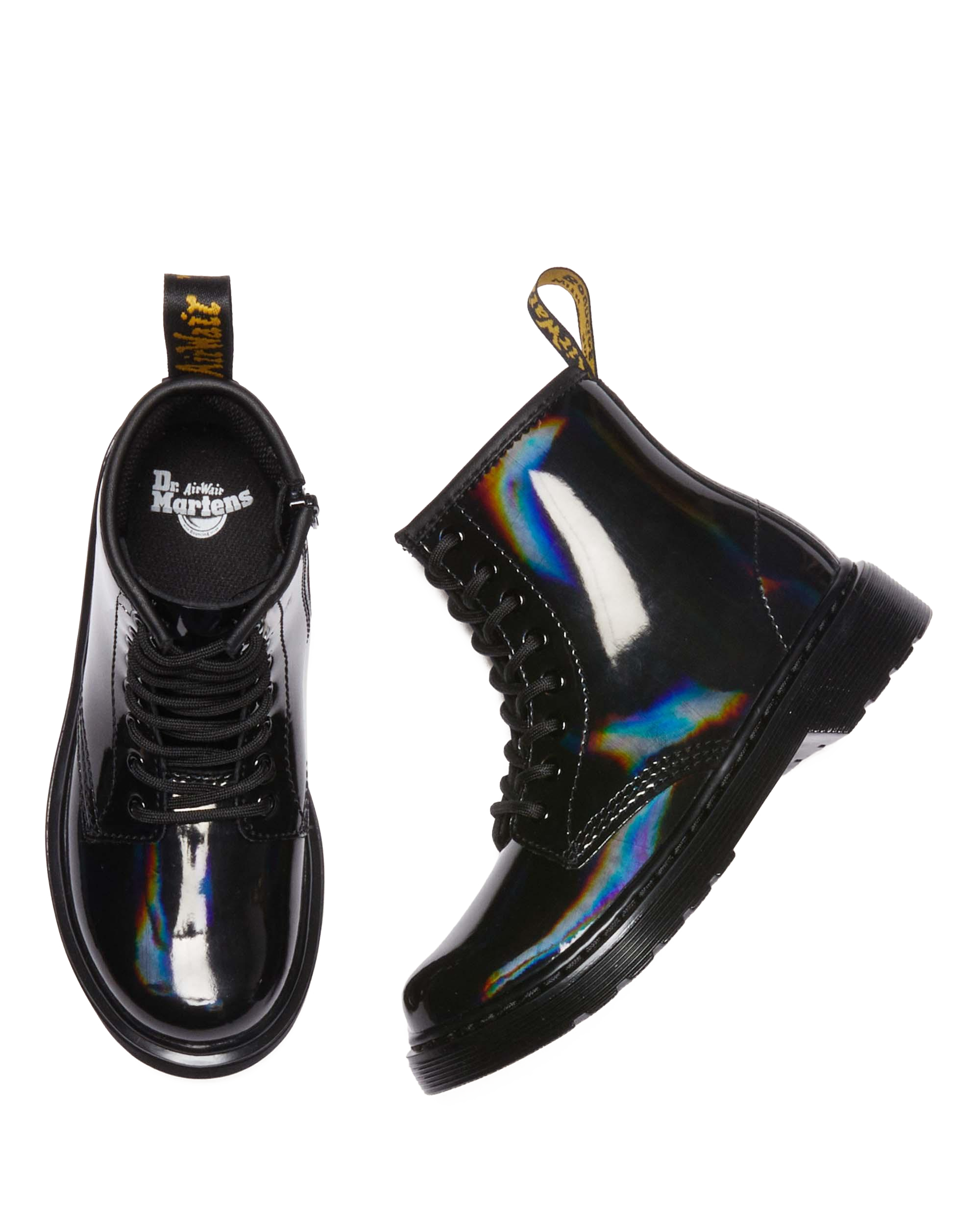 Junior 1460 Rainbow Patent Leather Lace Up Boots