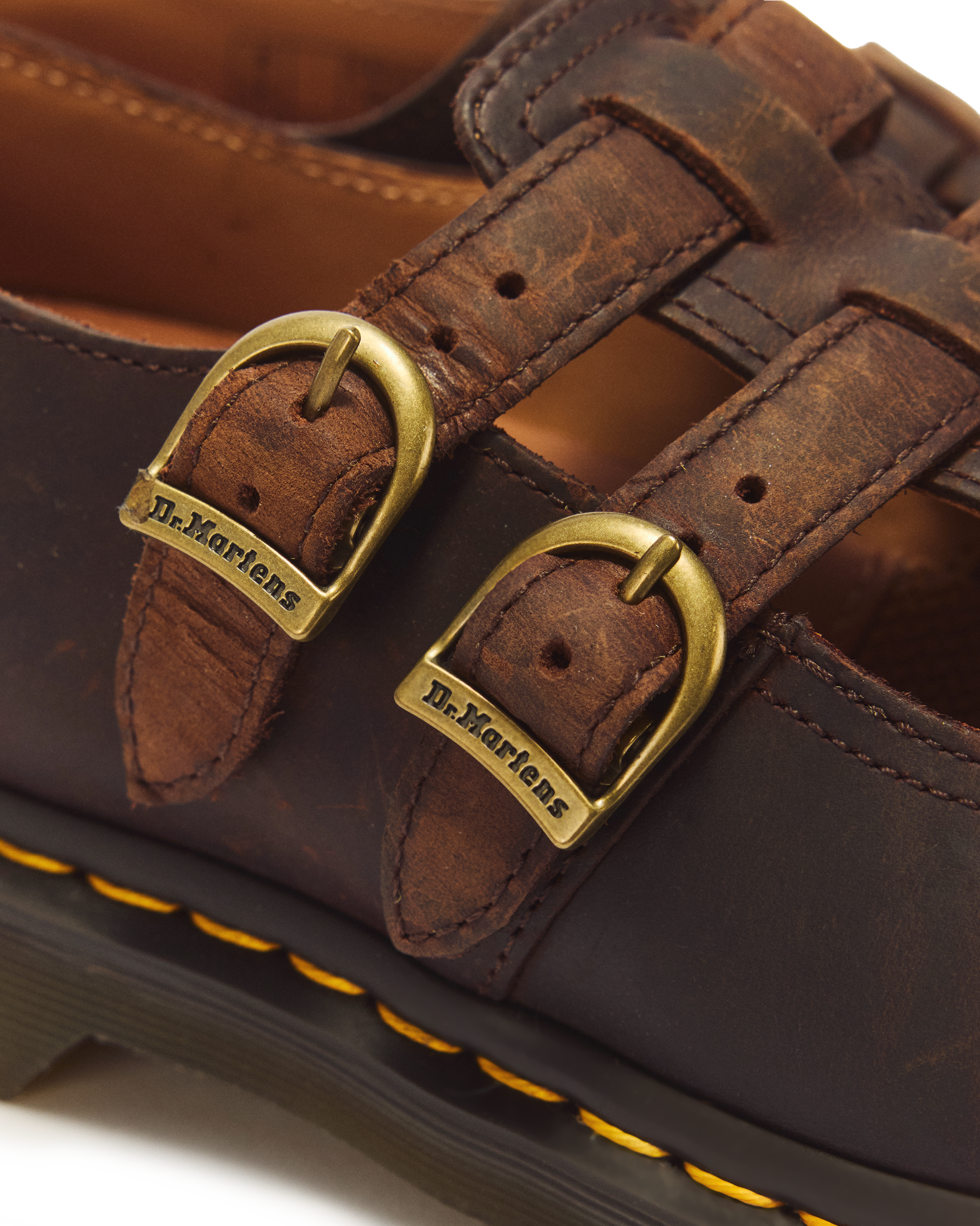 8065 Crazy Horse Leather Mary Jane Shoes