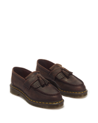 Adrian Crazy Horse Leather Tassel Loafers