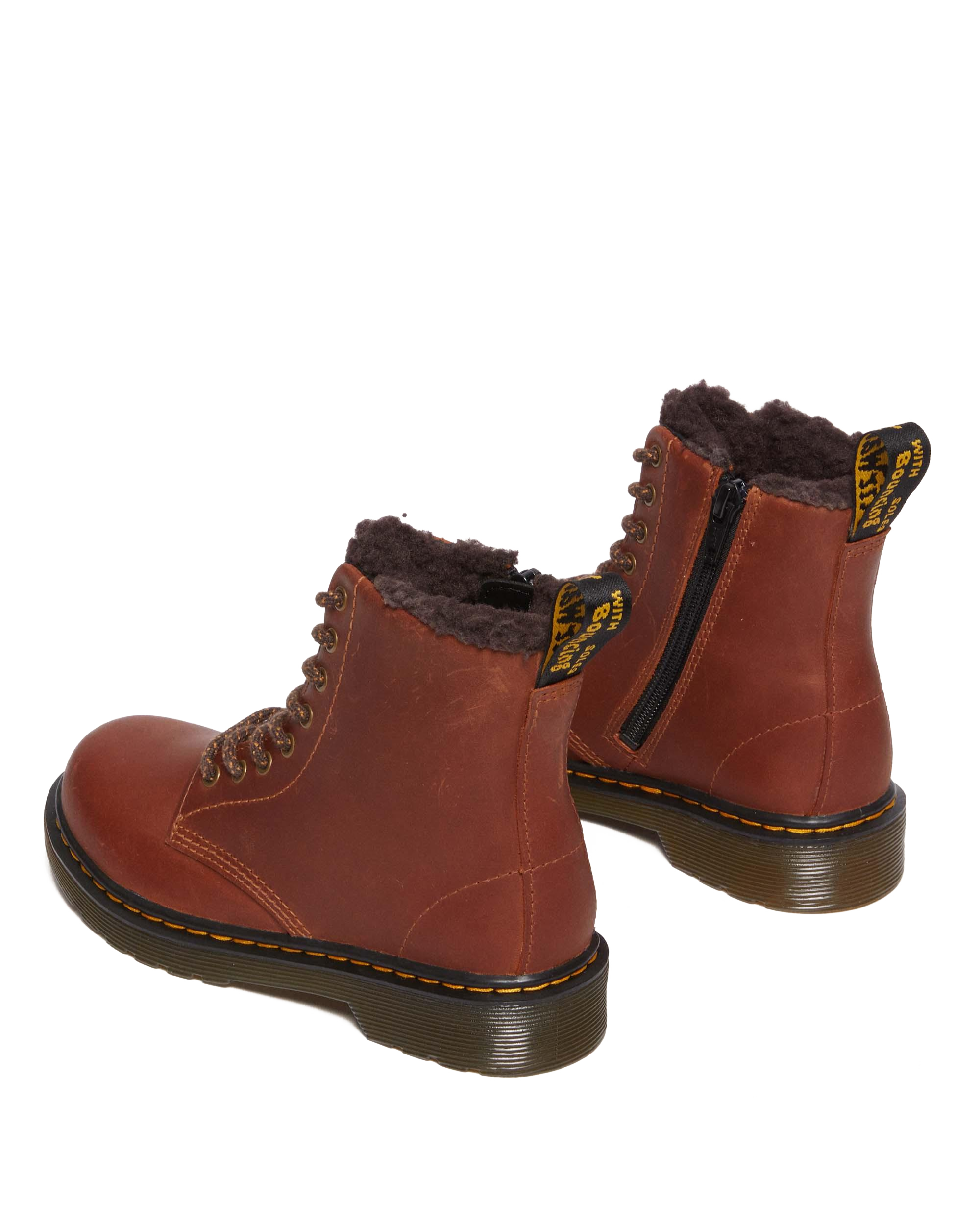 1460 Serena Junior 8 Eye Republic WP Leather Lace Up Boots