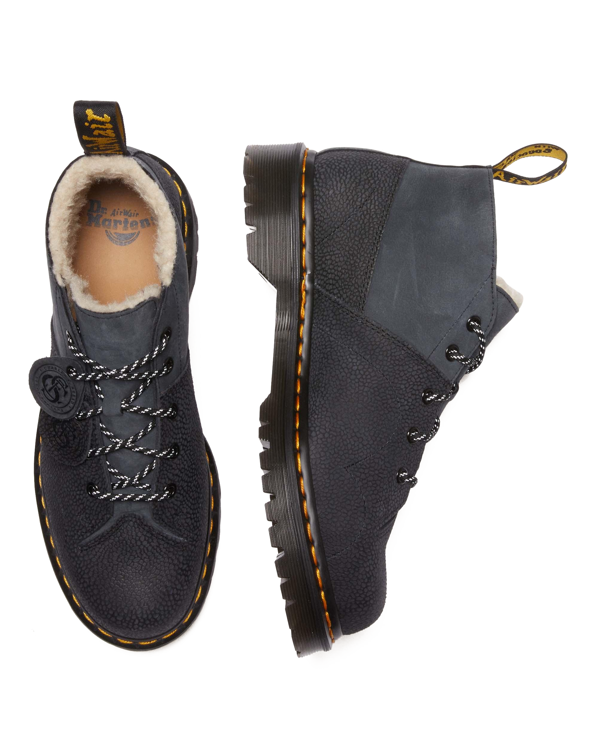 Church Nubuck & Pebble Leather Monkey Boots