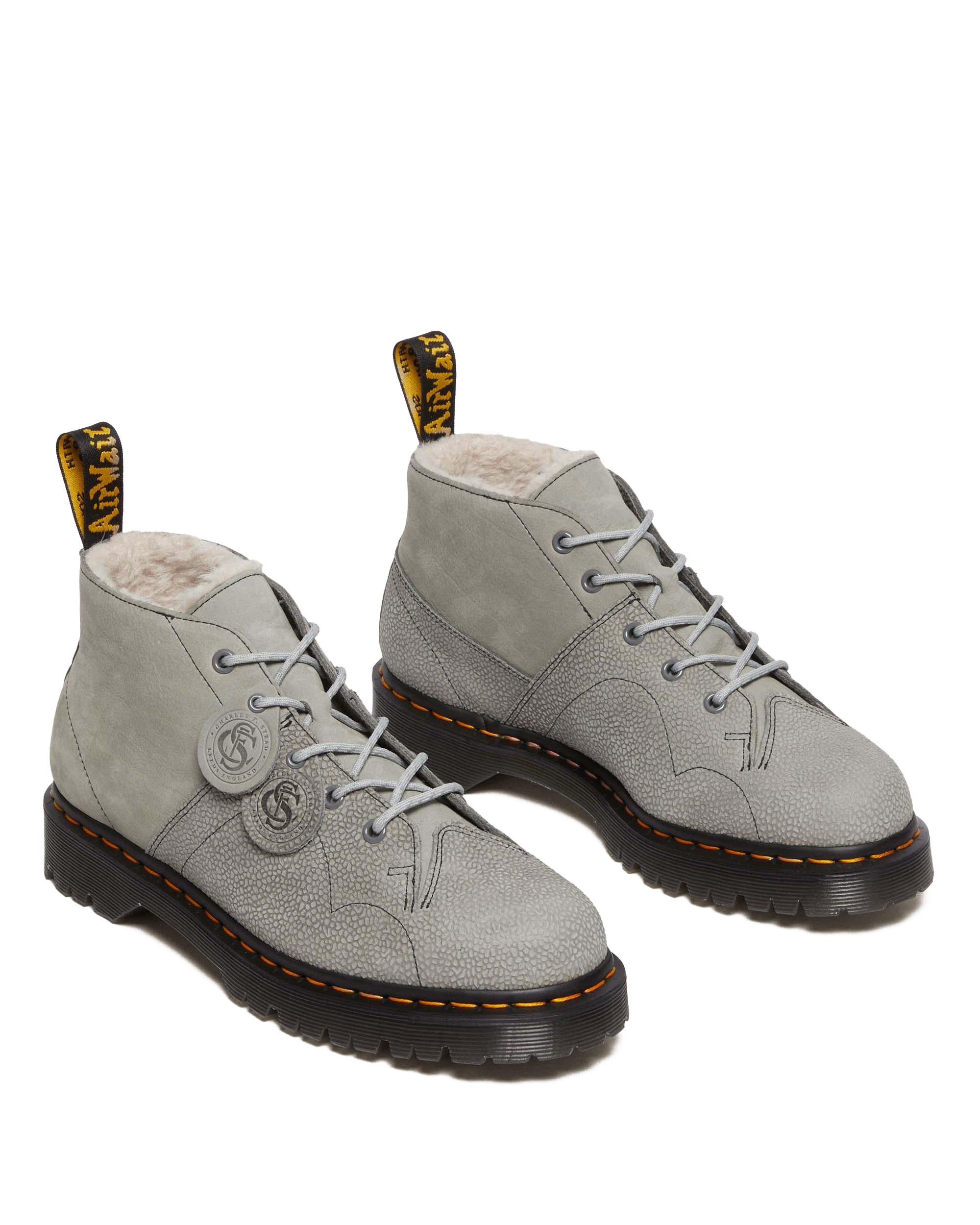 Church Nubuck & Pebble Leather Monkey Boots
