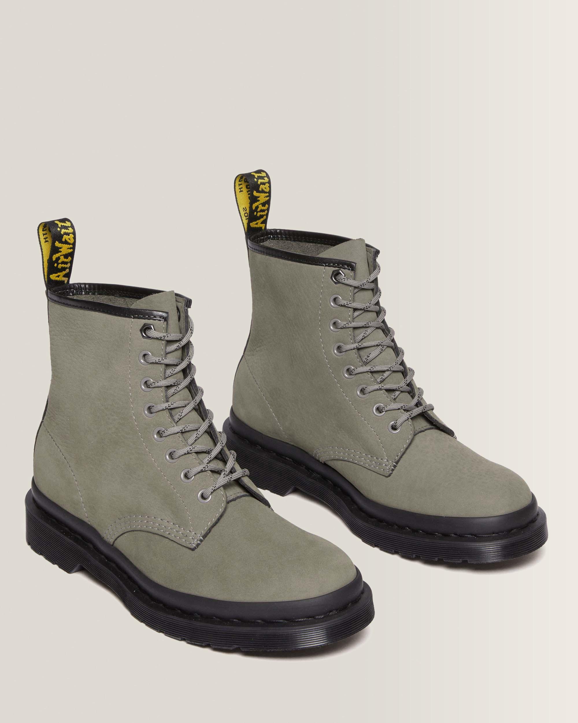 1460 Milled Nubuck Leather Lace Up Boots