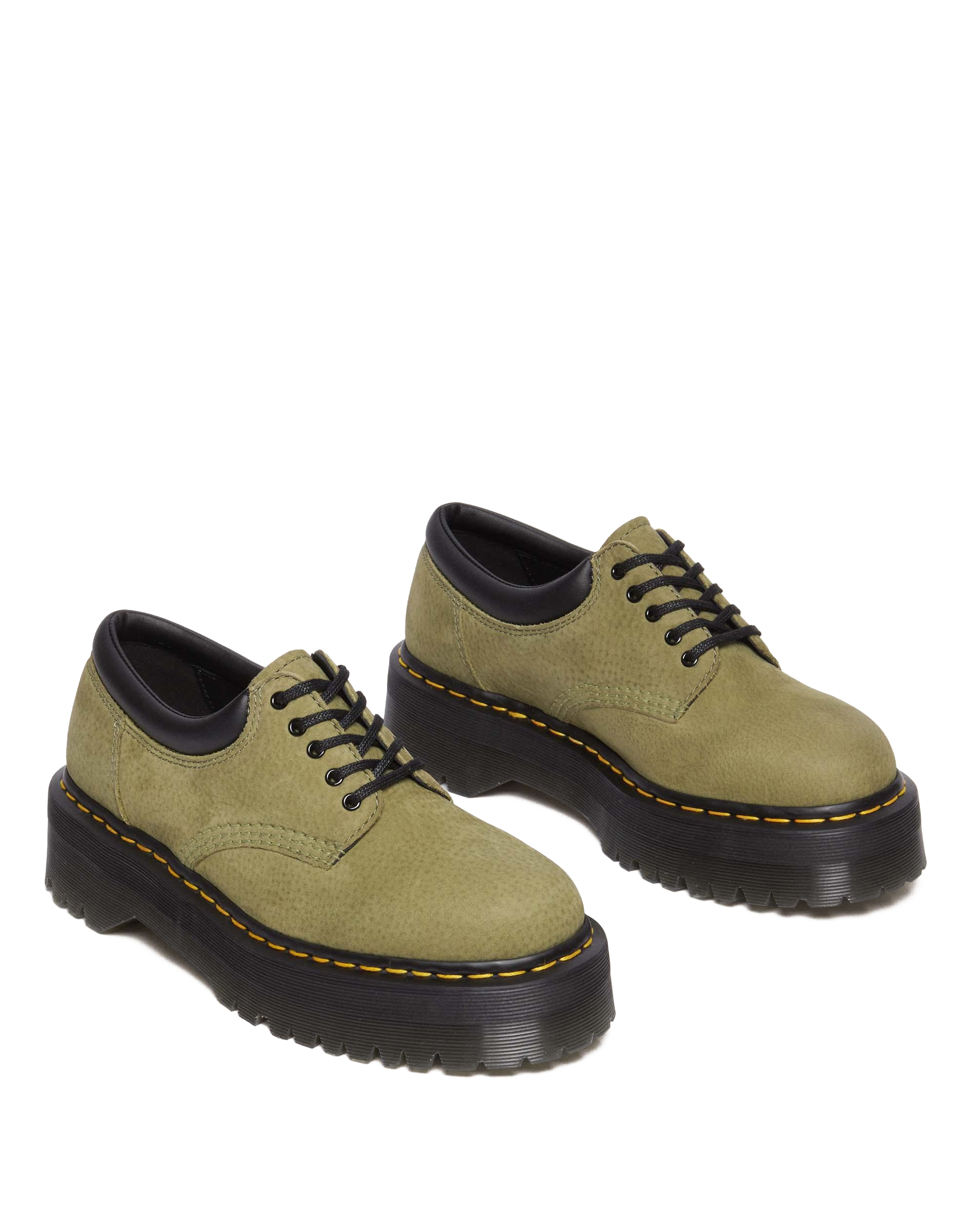 8053 Tumbled Nubuck Leather Platform Casual Shoes