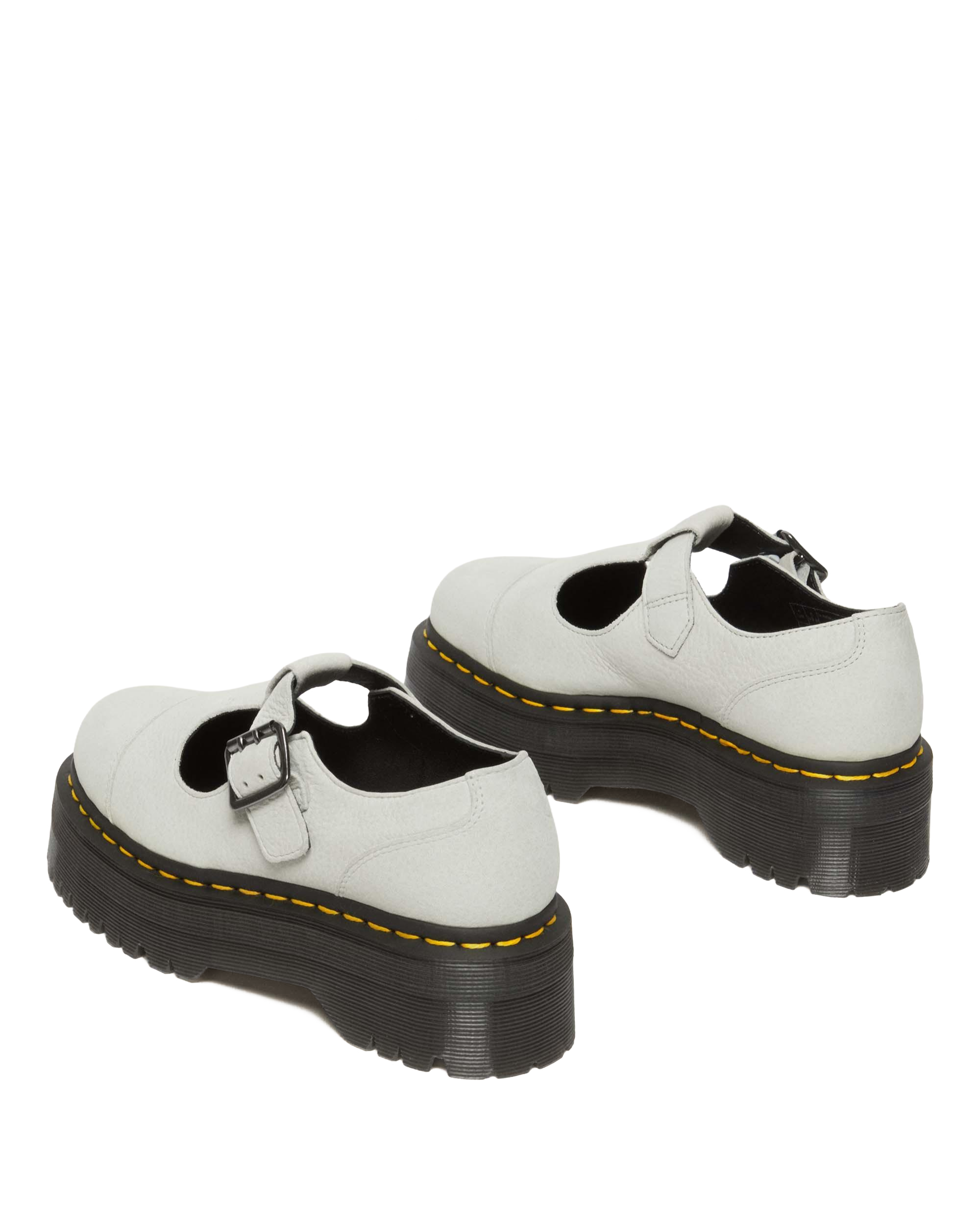 Bethan Tumbled Nubuck Leather Platform Mary Jane Shoes