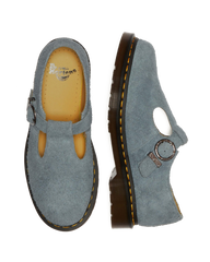 T-Bar Suede Mary Jane Shoes
