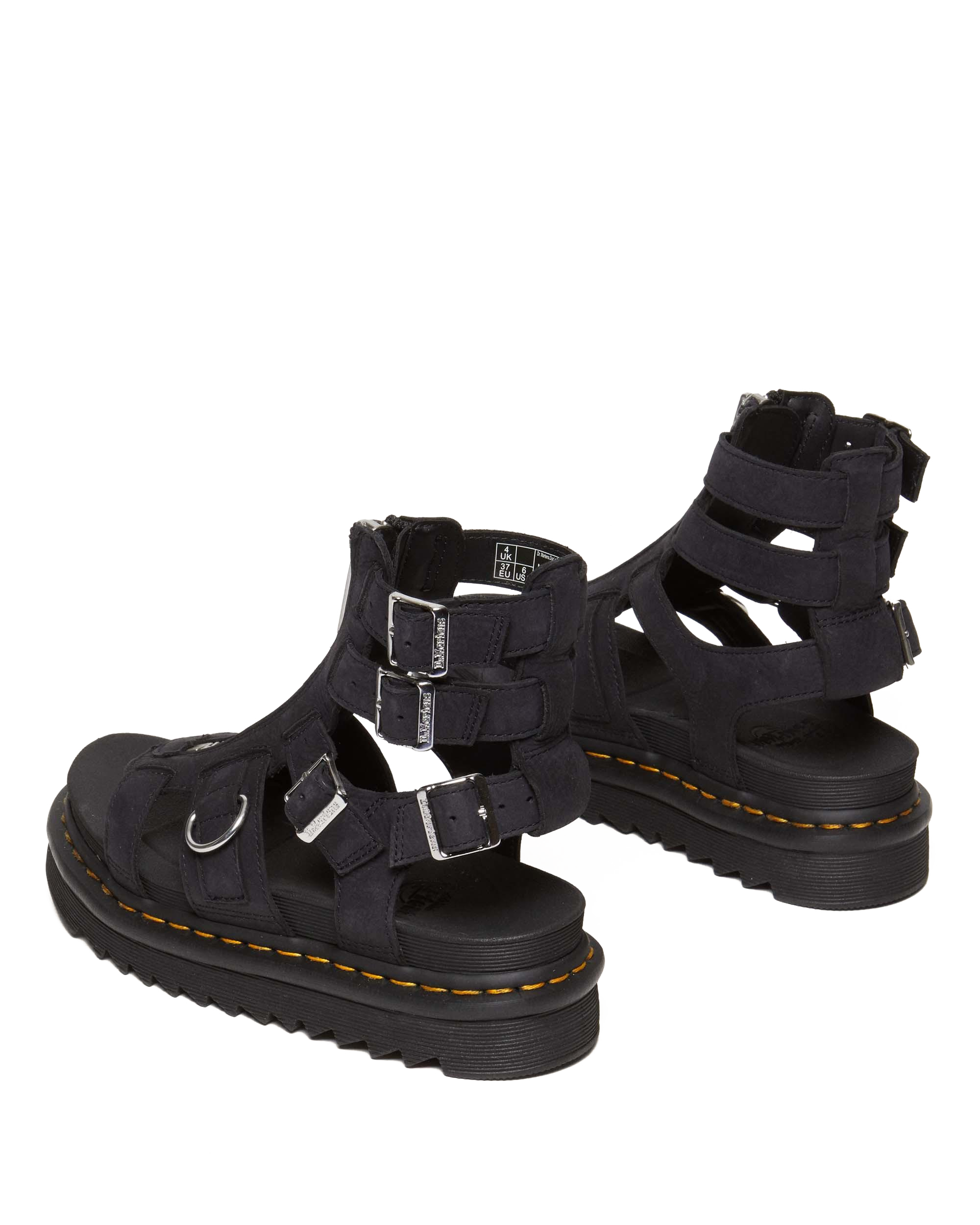 Olson Tumbled Nubuck Leather Gladiator Zip Sandals