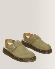 Jorge II Tumbled Nubuck Leather Slingback Mules