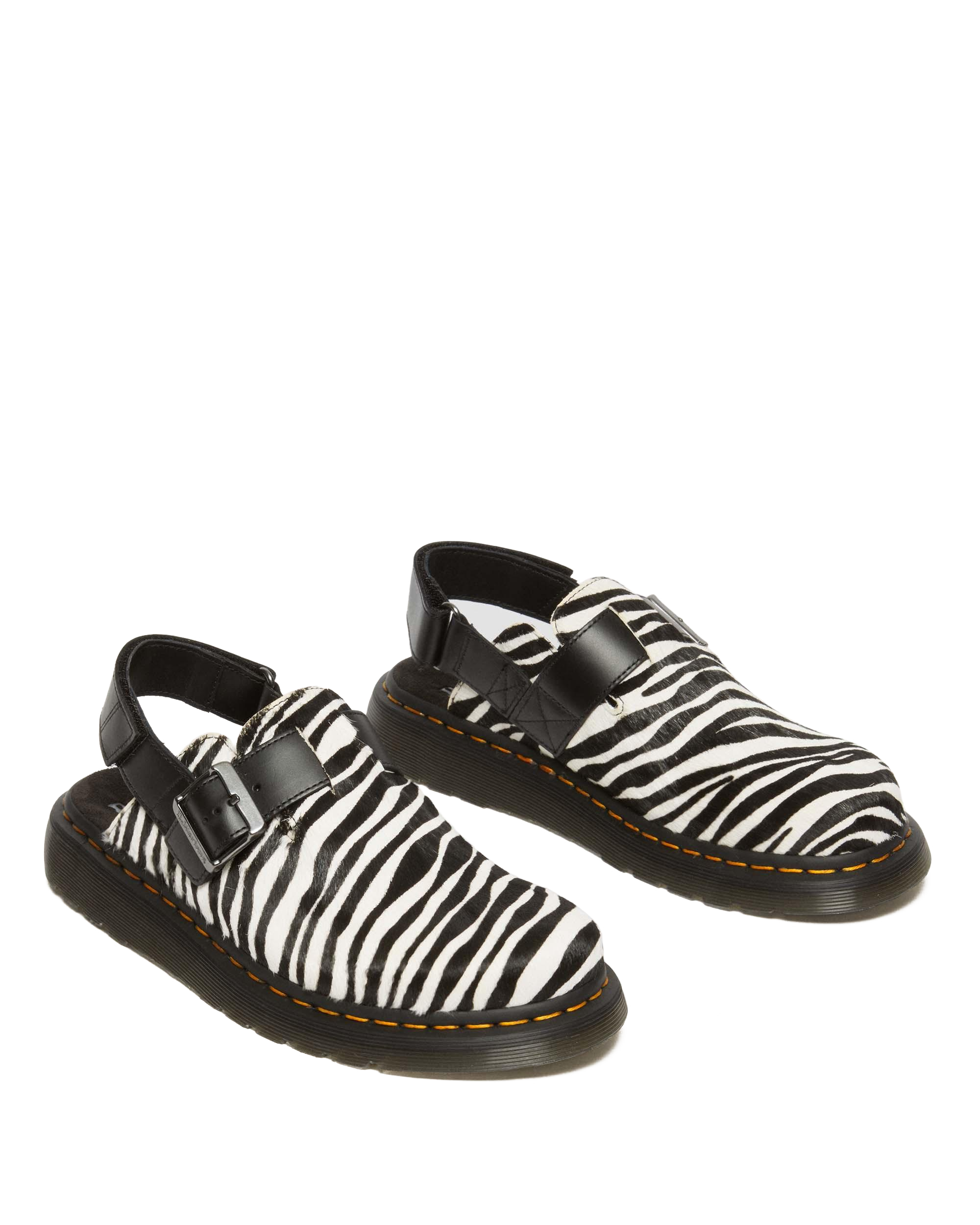 Jorge II Hair-on Animal Print Slingback Mules