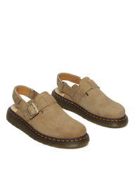 Jorge II Tumbled Nubuck Leather Slingback Mules