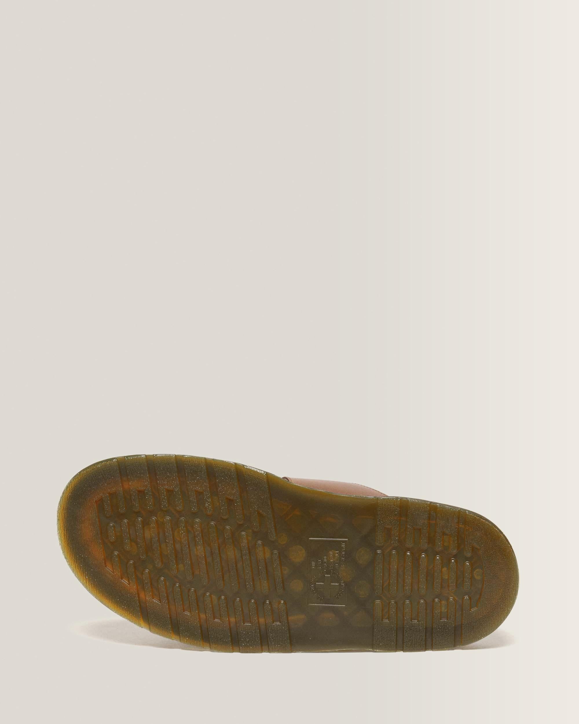 Josef Analine Leather Buckle Slide Sandals