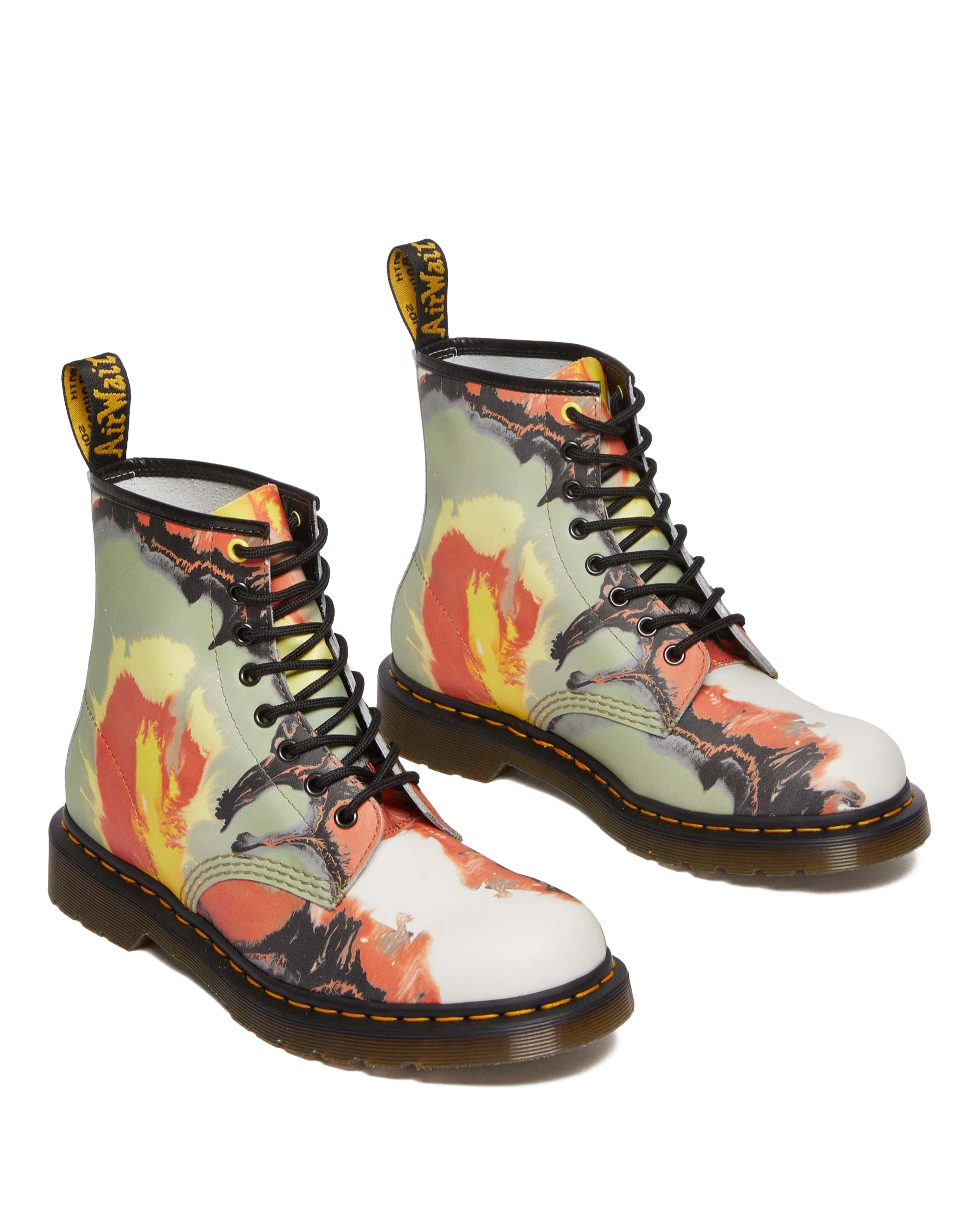 1460 Tate 'Volcanic Flare' Leather Lace Up Boots