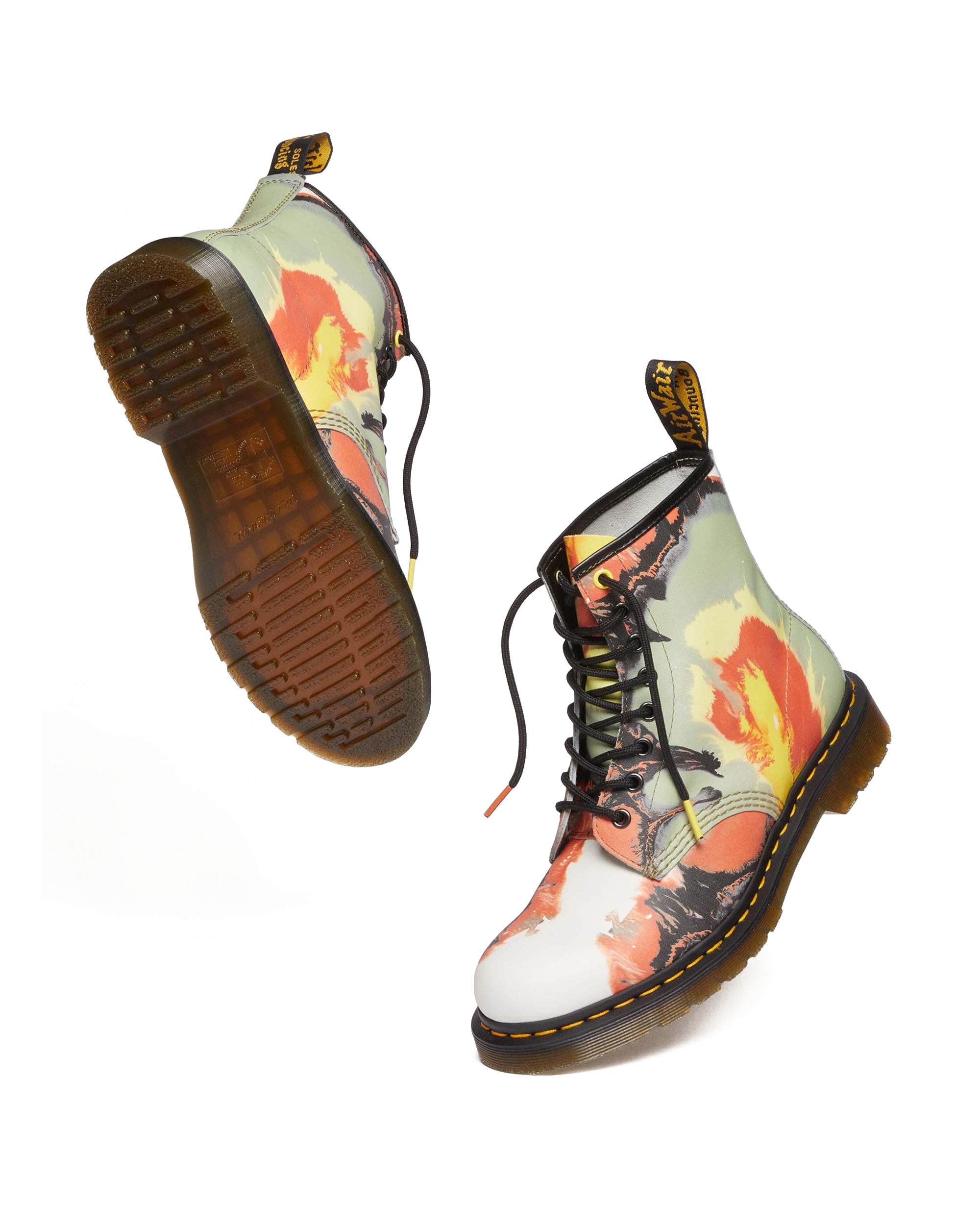 1460 Tate 'Volcanic Flare' Leather Lace Up Boots