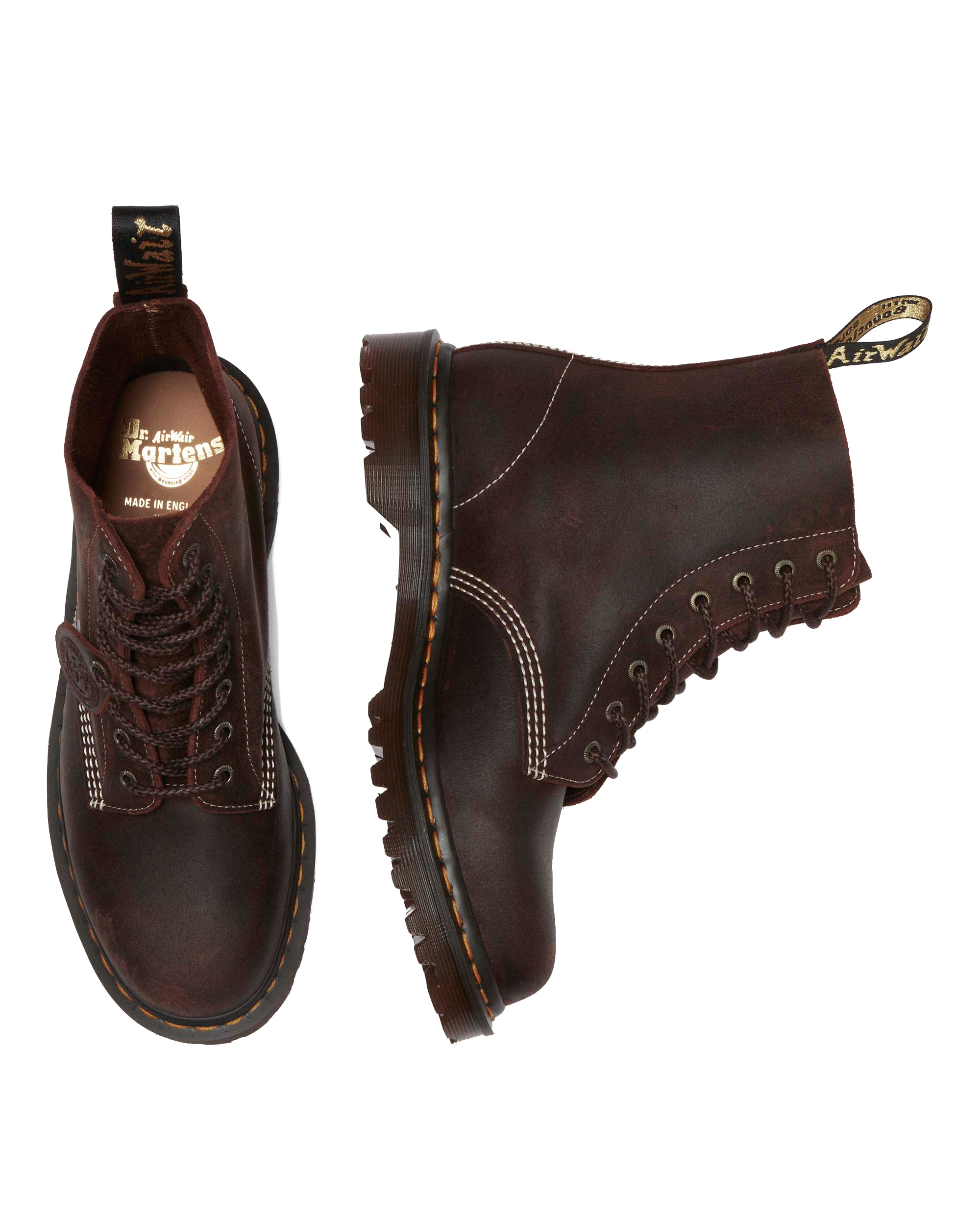 1460 Made in England Wax Commander Lace Up Boots