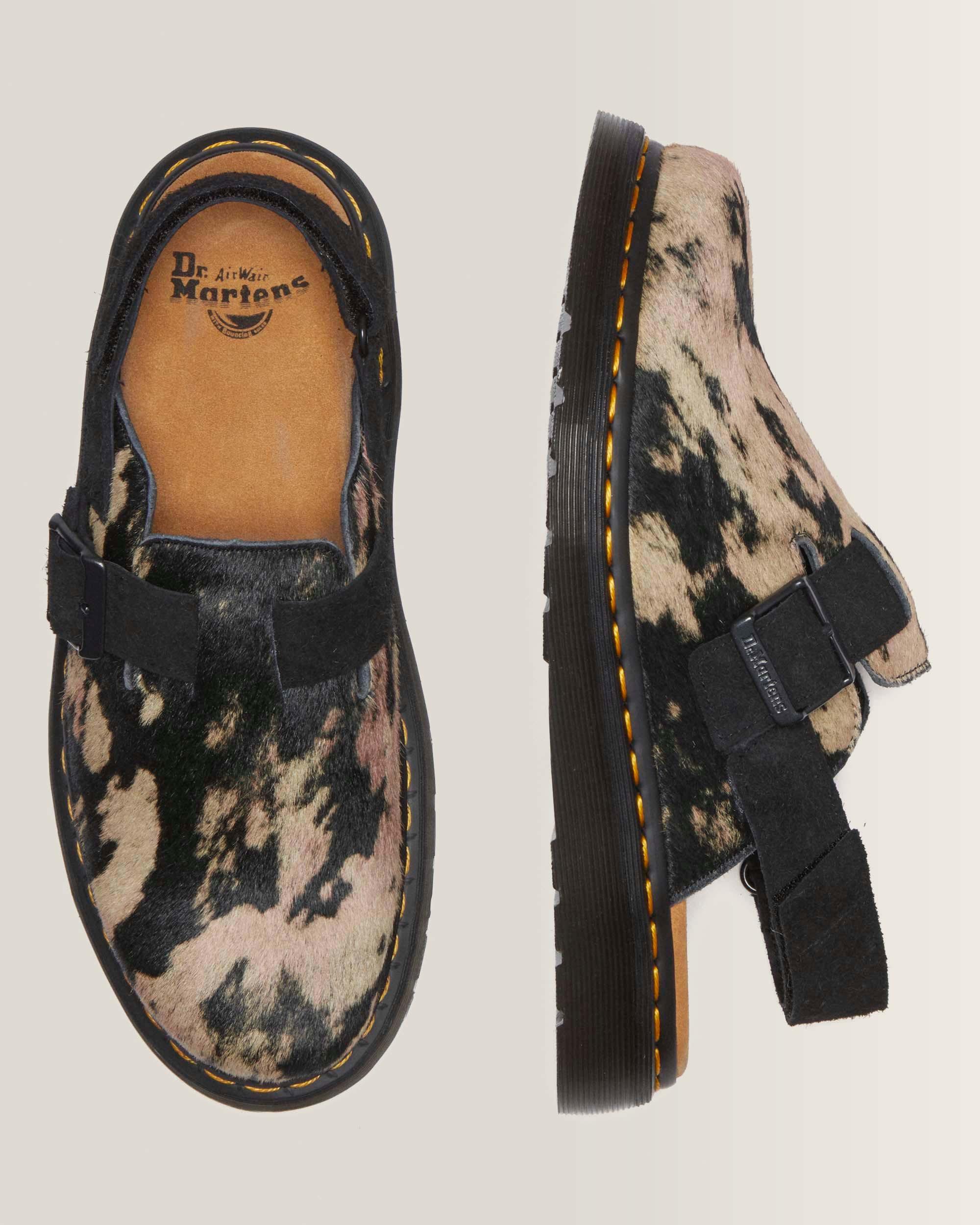 Jorge Ii Contrast Hair On Slingback Mule