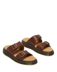 Josef Ambassador Leather Buckle Sandal Slides