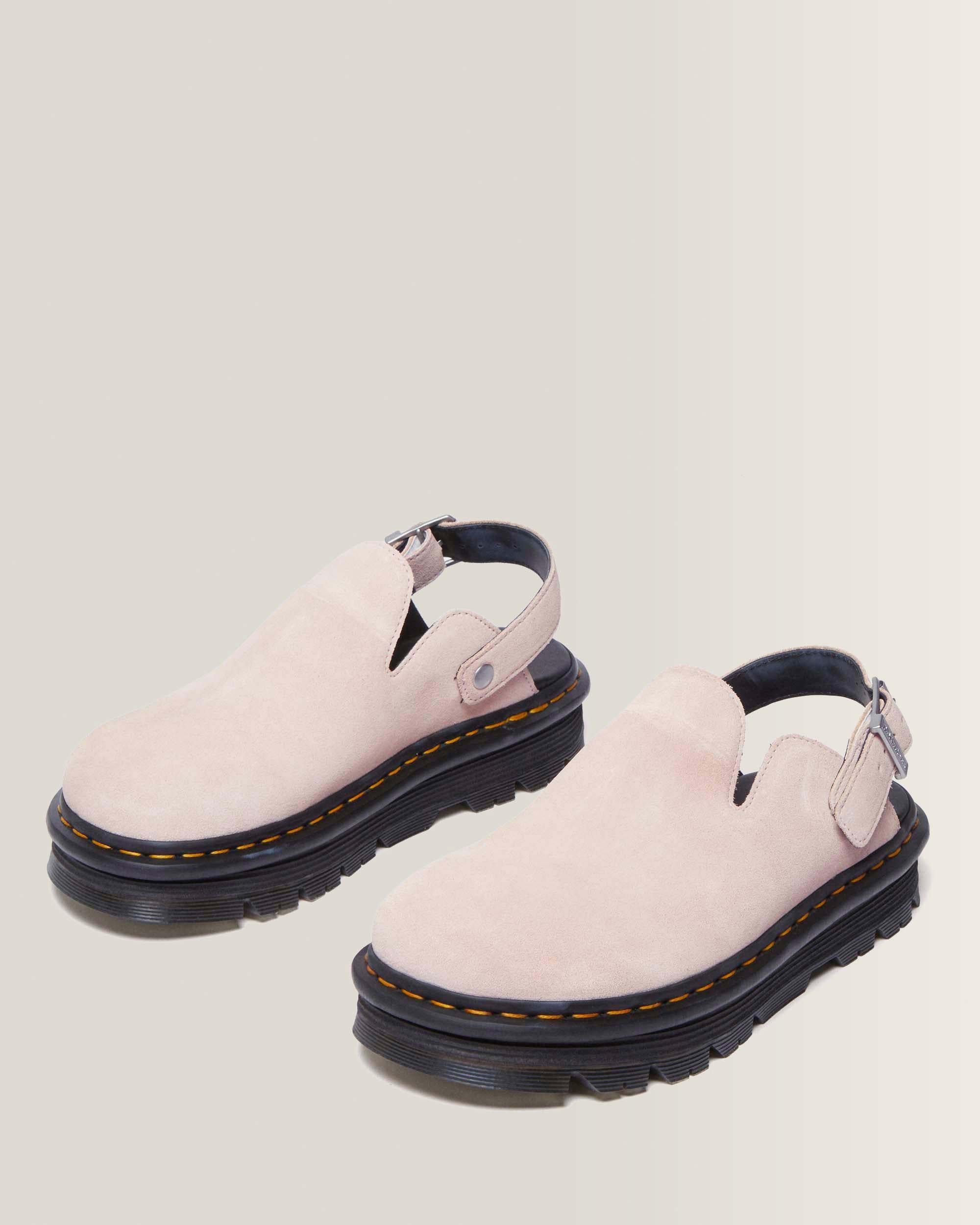 Zebzag Suede Casual Slingback Platform Mules