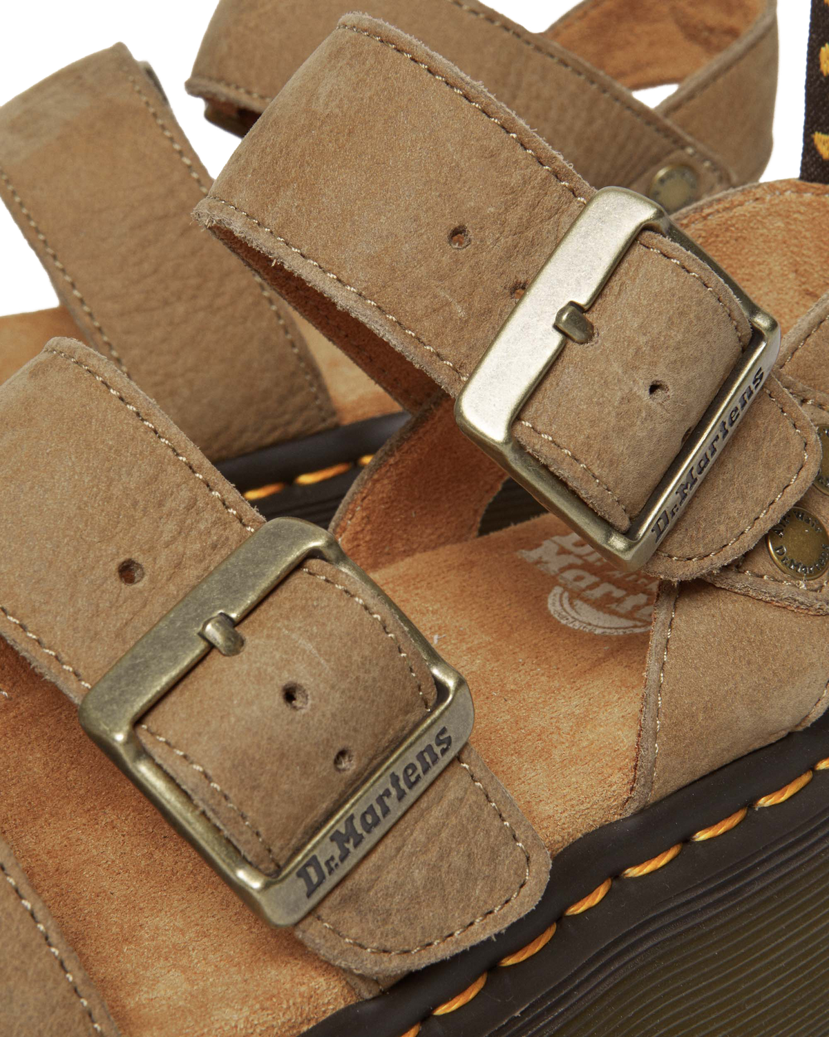 Gryphon Tumbled Nubuck Leather Platform Sandals