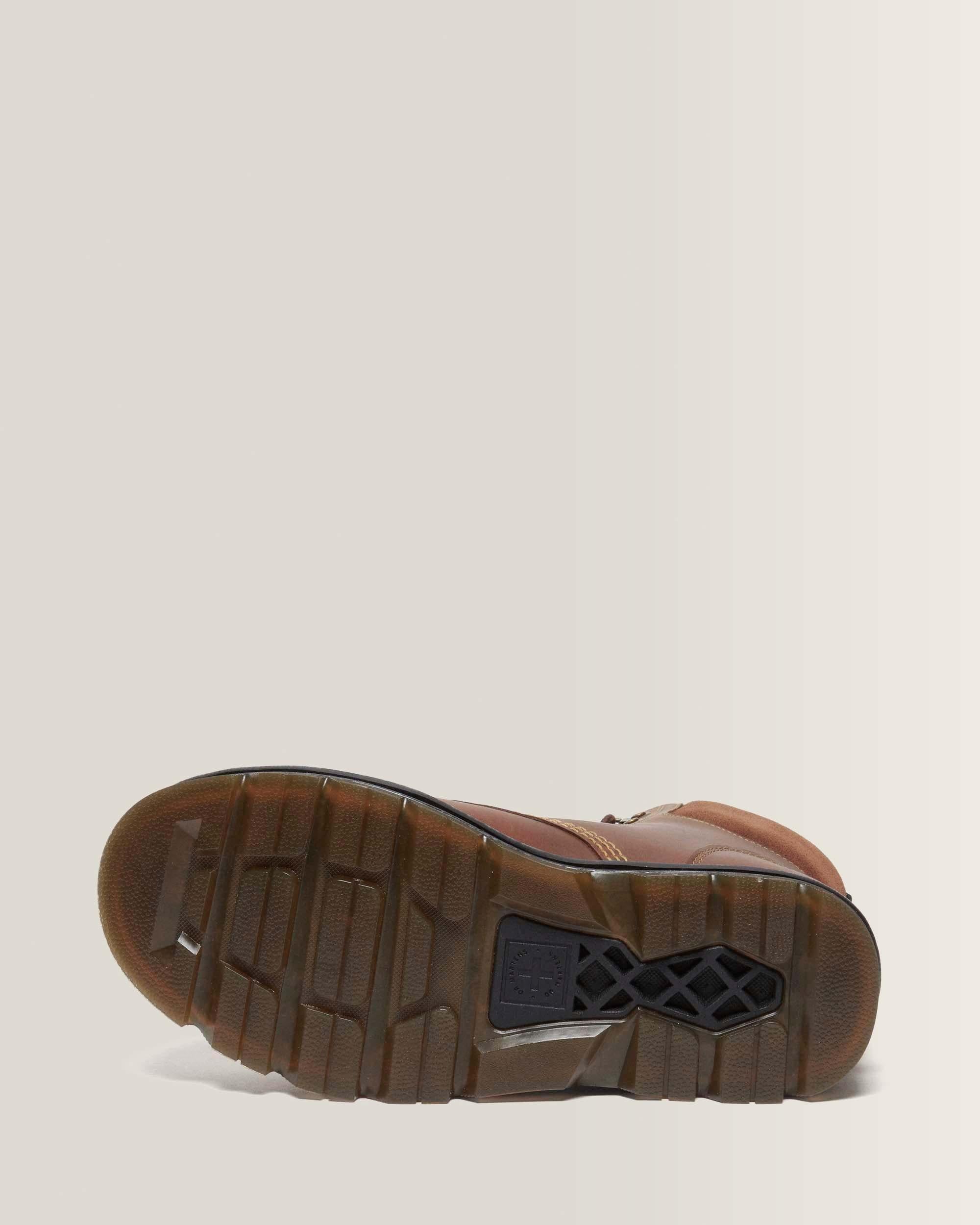 Zebzag 8 Ties Burnish Waxy Lace Up Boots