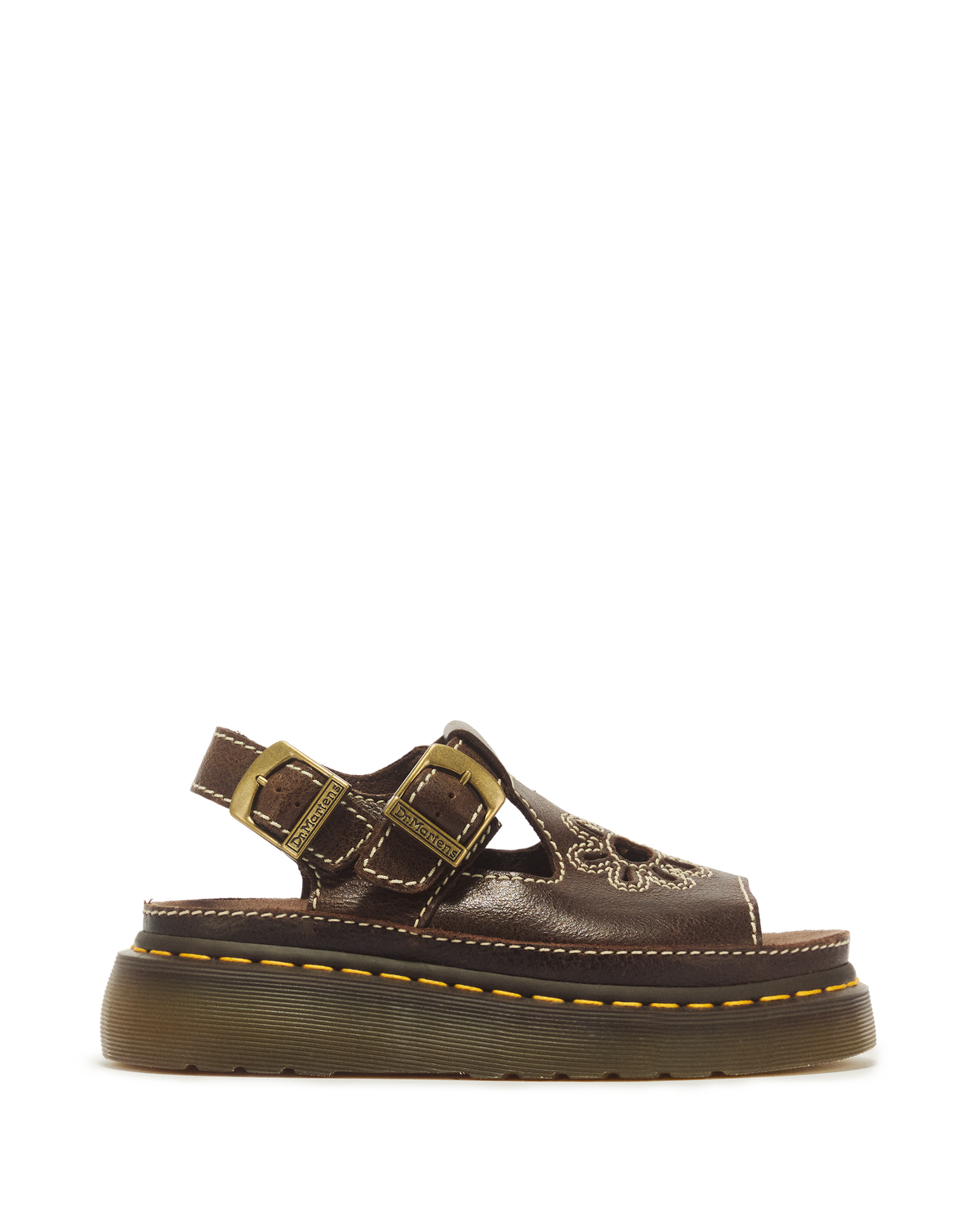 Dunnet Flower Full Grain Leather Sandals