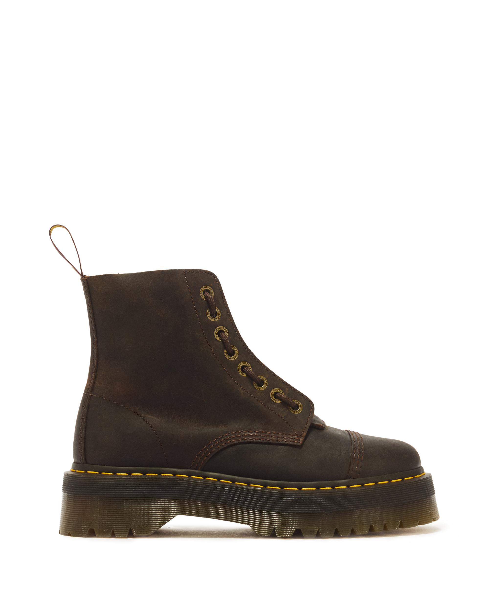 Sinclair Crazy Horse leather platform boots