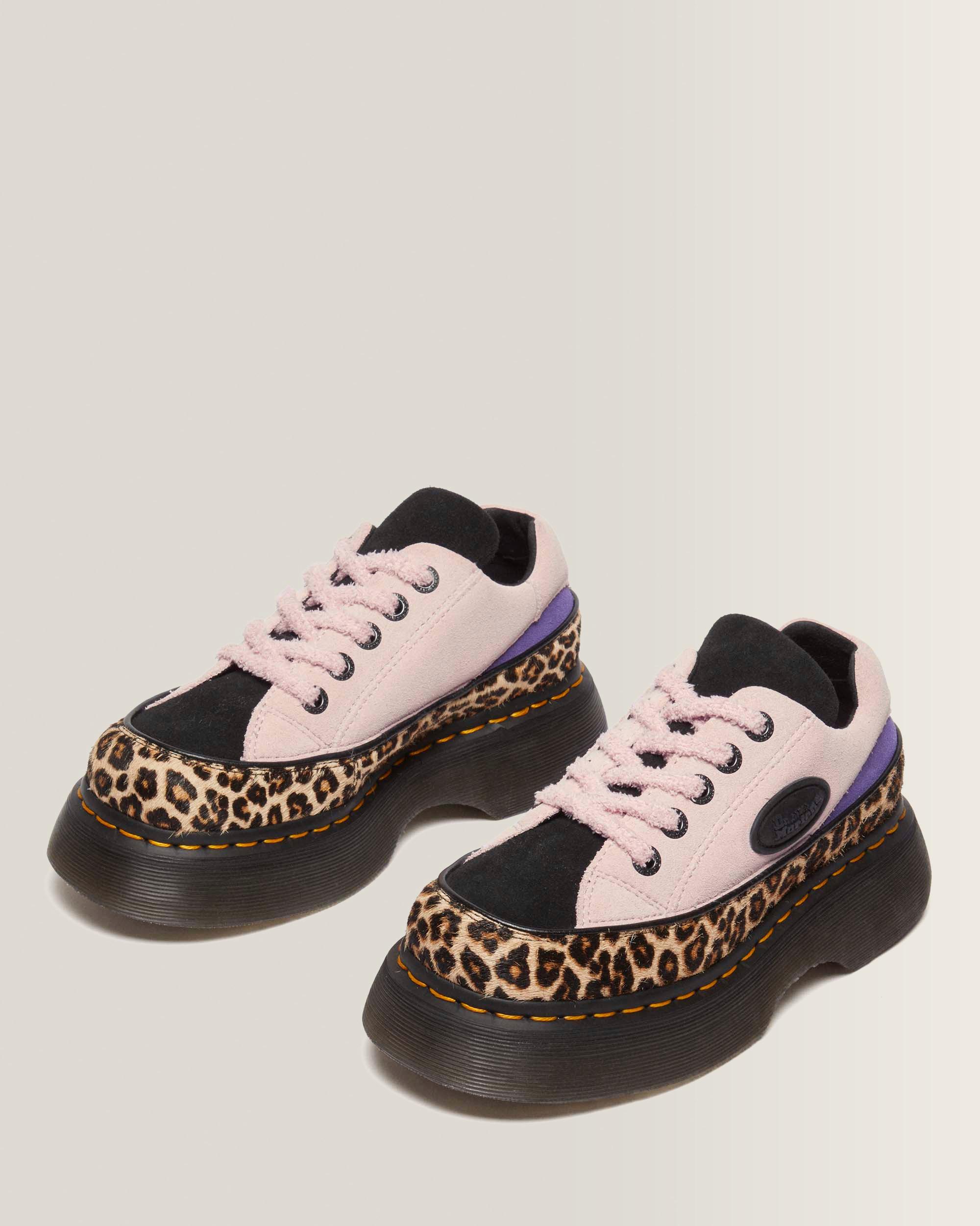 Buzz 5-Eye Leopard and Suede  Shoes