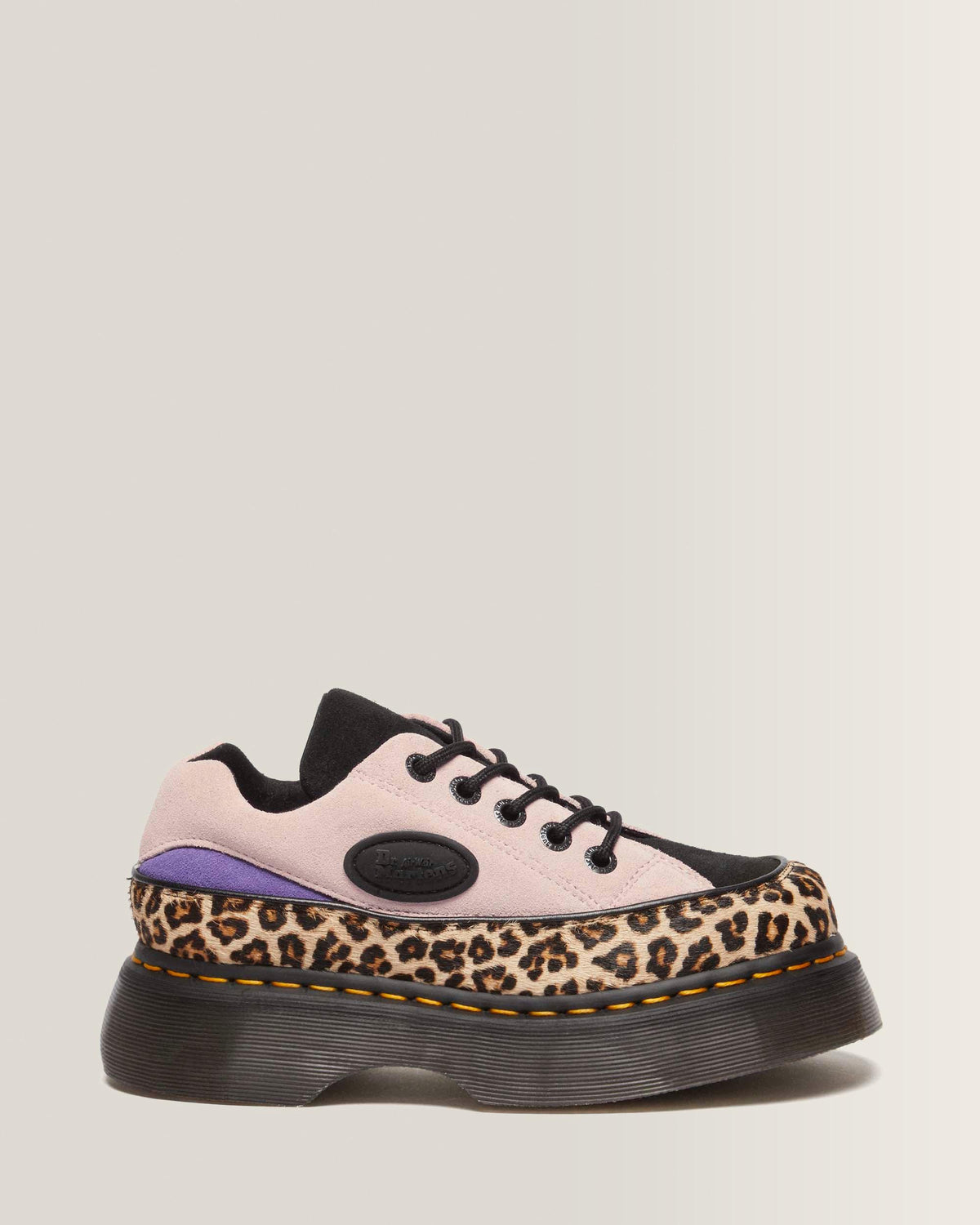 Buzz 5-Eye Leopard and Suede  Shoes