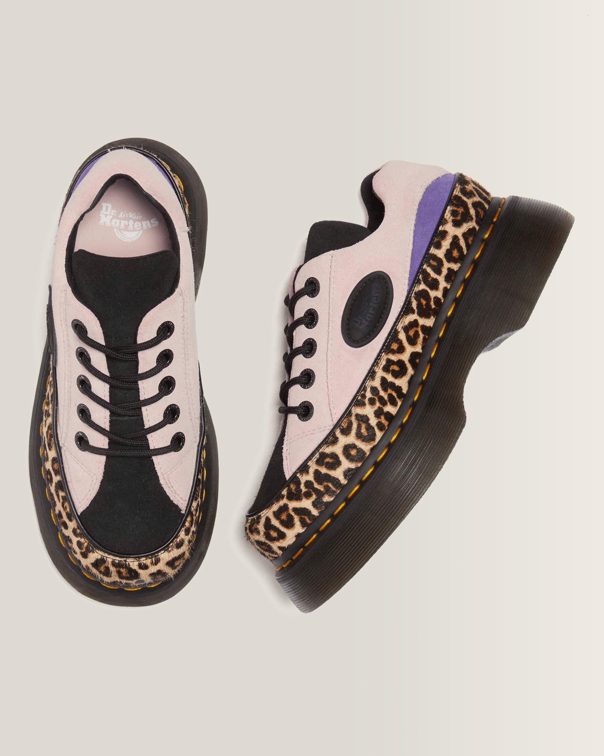 Buzz 5-Eye Leopard and Suede  Shoes