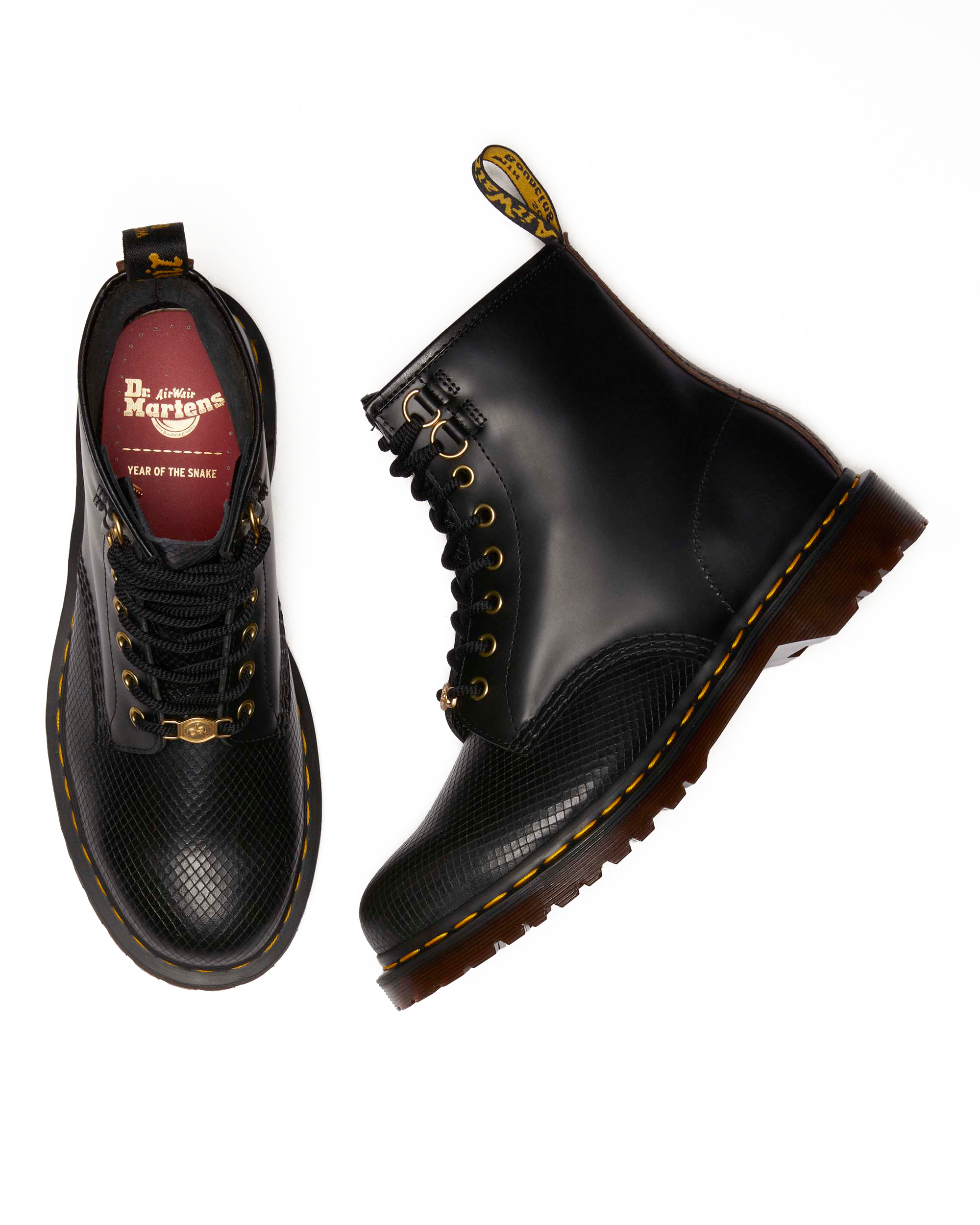 1460 Year of the Snake Leather Lace Up Boots