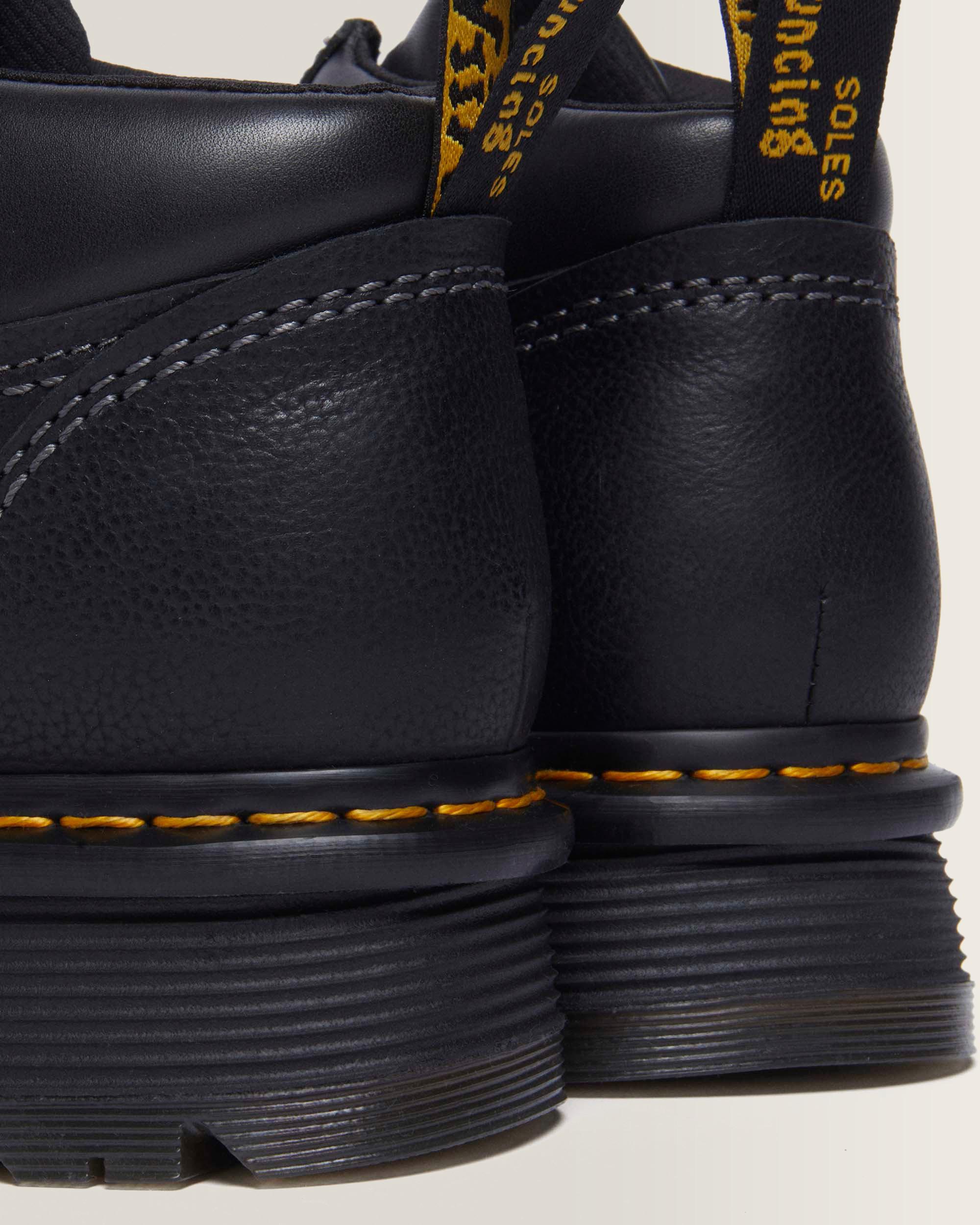Zebzag Leather Casual 4-Eye Lace-Up Boots