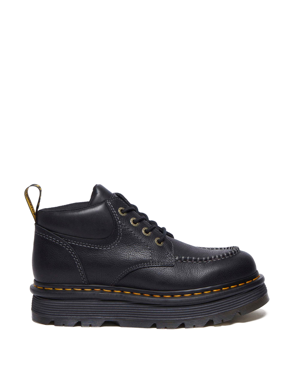 Zebzag Leather Casual 4-Eye Lace-Up Boots