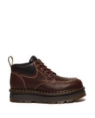 Zebzag Leather Casual 4-Eye Lace-Up Boots