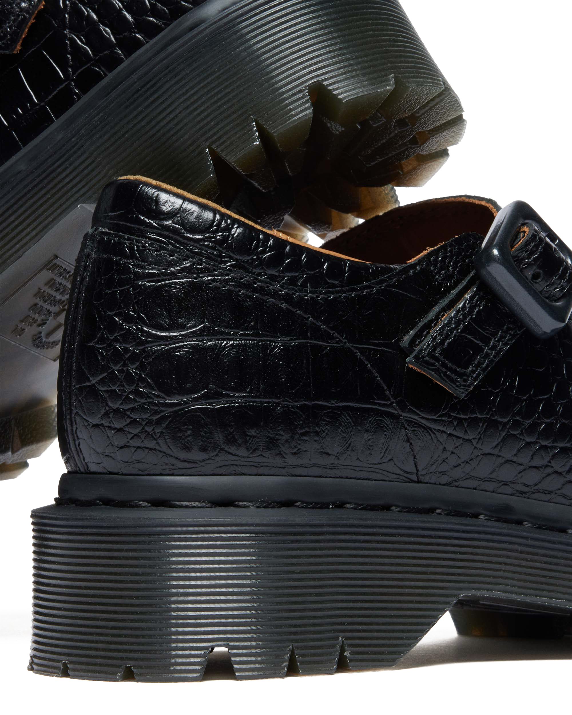 Rejena Mary Jane Croc Emboss Leather Shoes