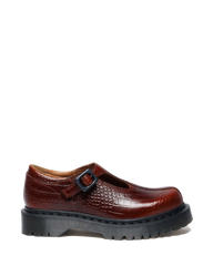 Rejena Mary Jane Croc Emboss Leather Shoes