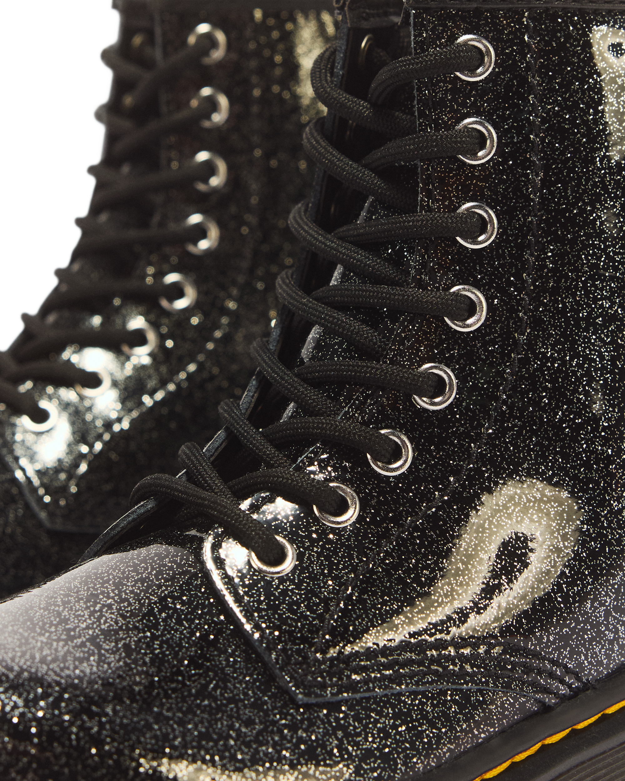 JUNIOR 1460 GLITTER PATENT LEATHER  BOOTS