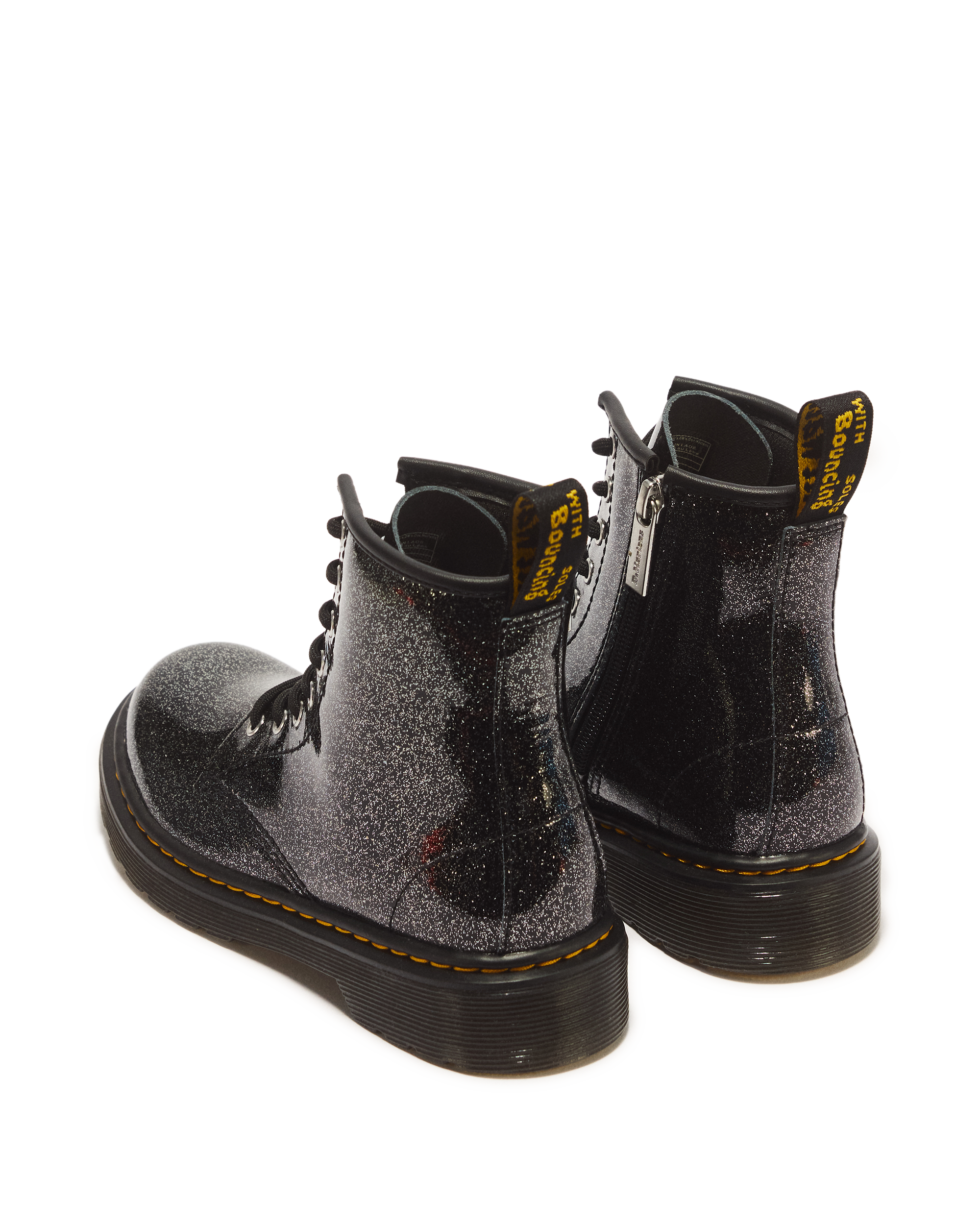 JUNIOR 1460 GLITTER PATENT LEATHER  BOOTS