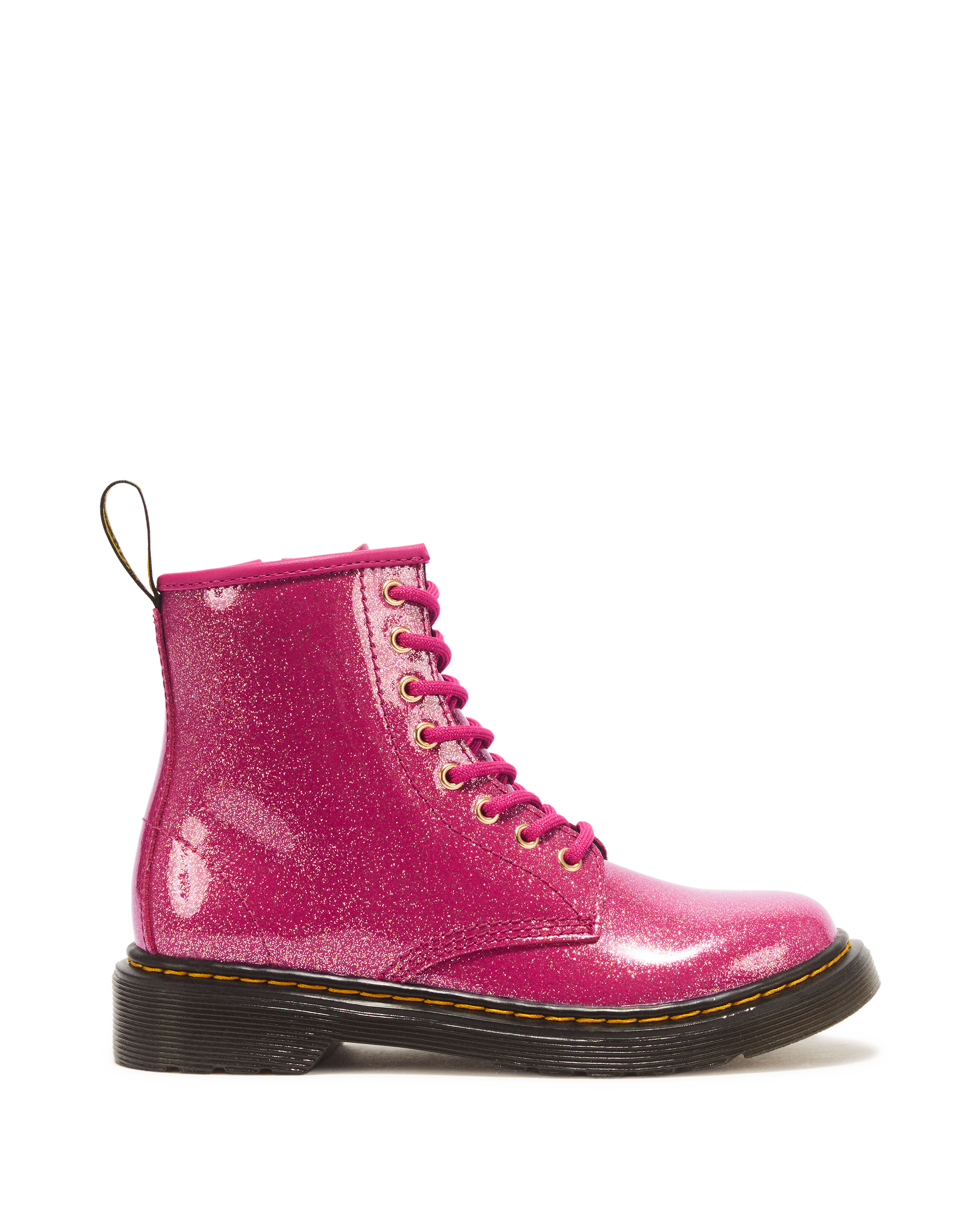 JUNIOR 1460 GLITTER PATENT LEATHER  BOOTS