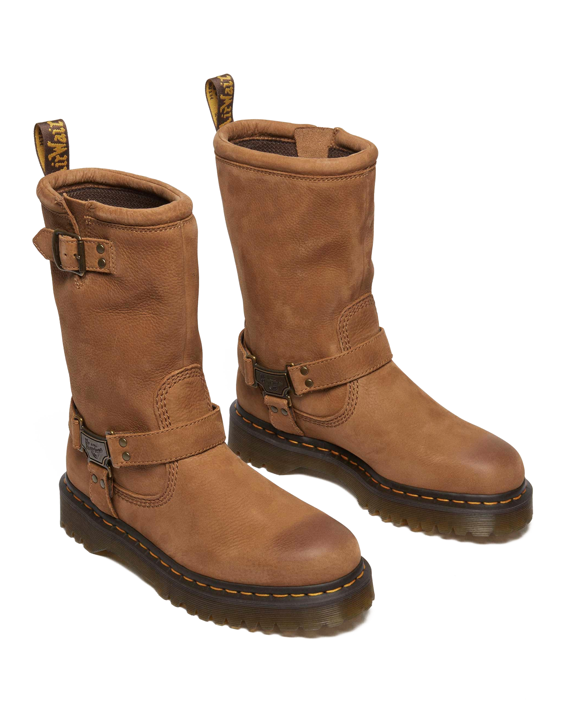Anistone Hi Tumbled Nubuck biker boots
