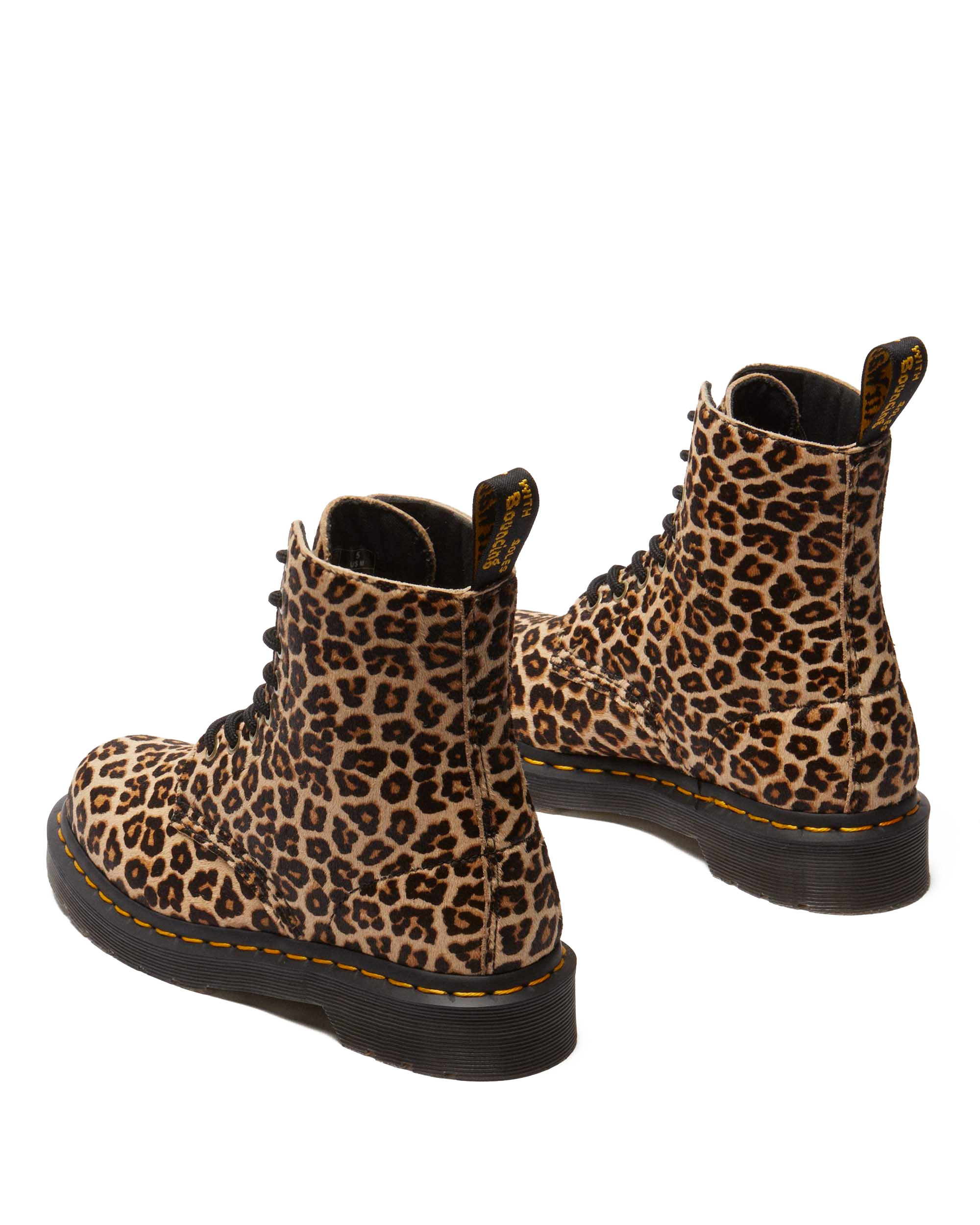1460 leopard leather boots
