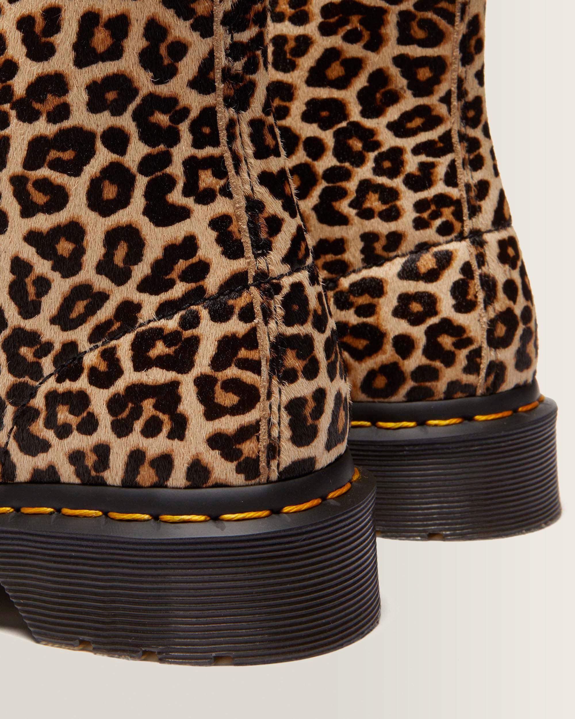 1460 leopard leather boots