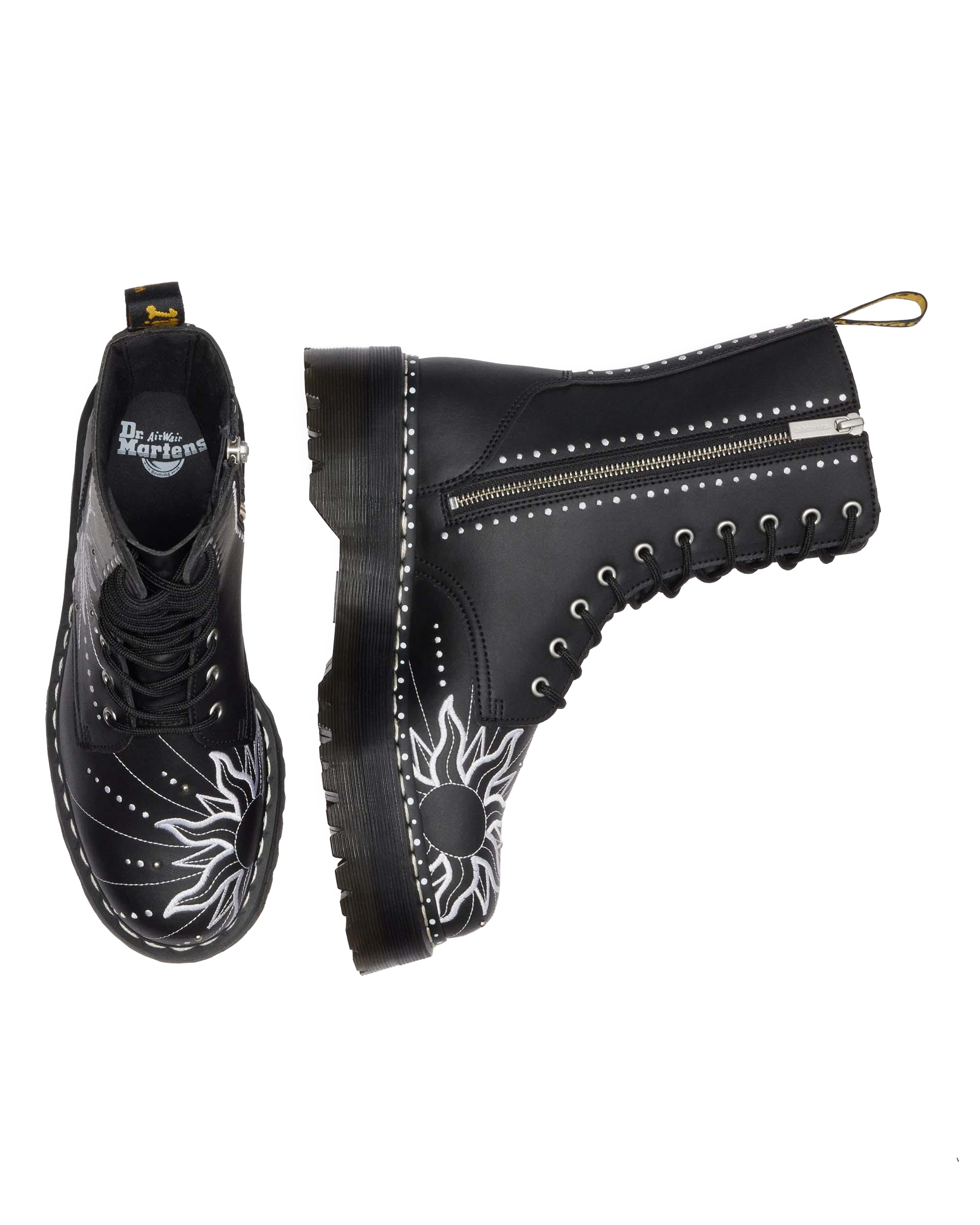 Jadon Hi Solar Flare Reclaimed Leather Platform Boots